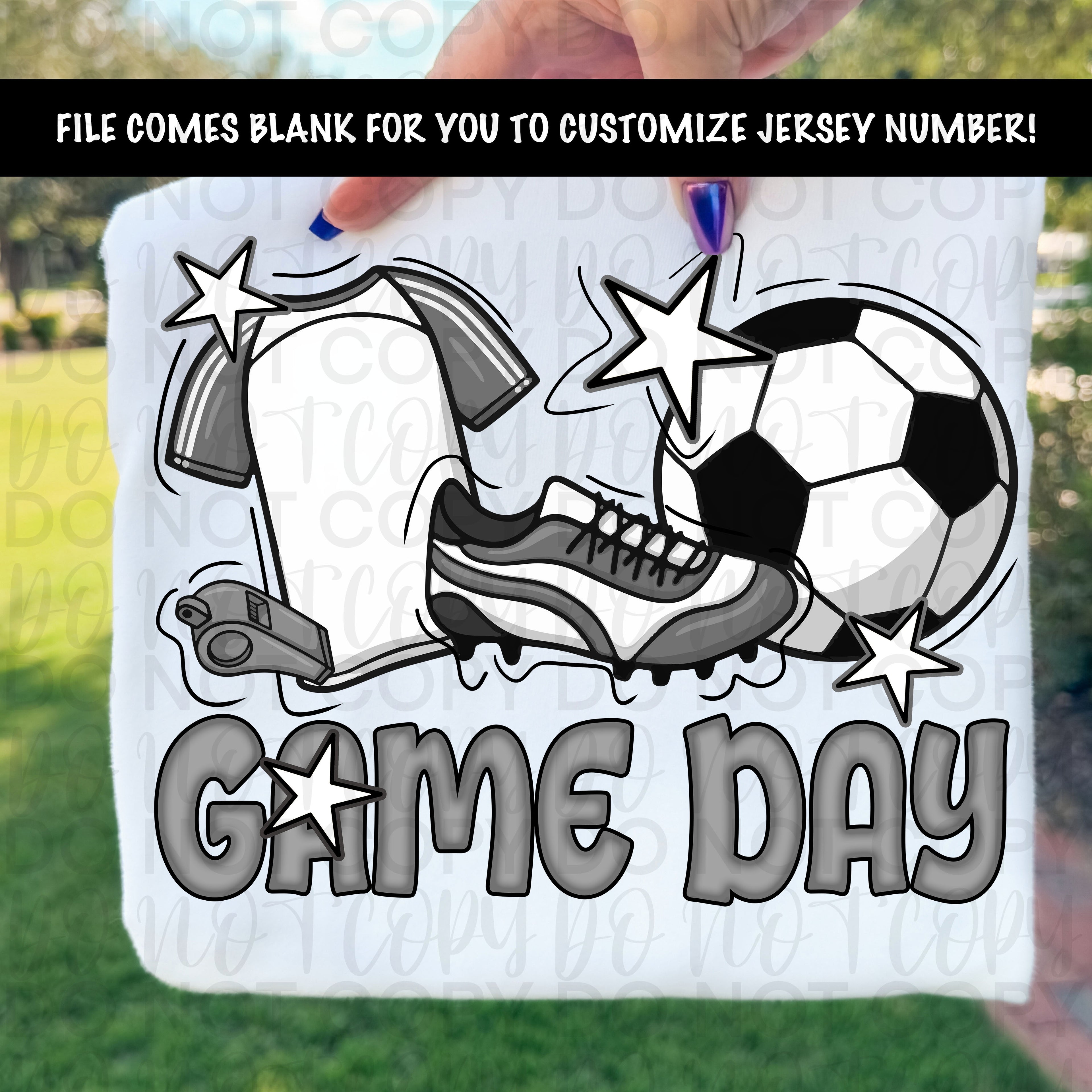Retro Soccer Game Day PNG