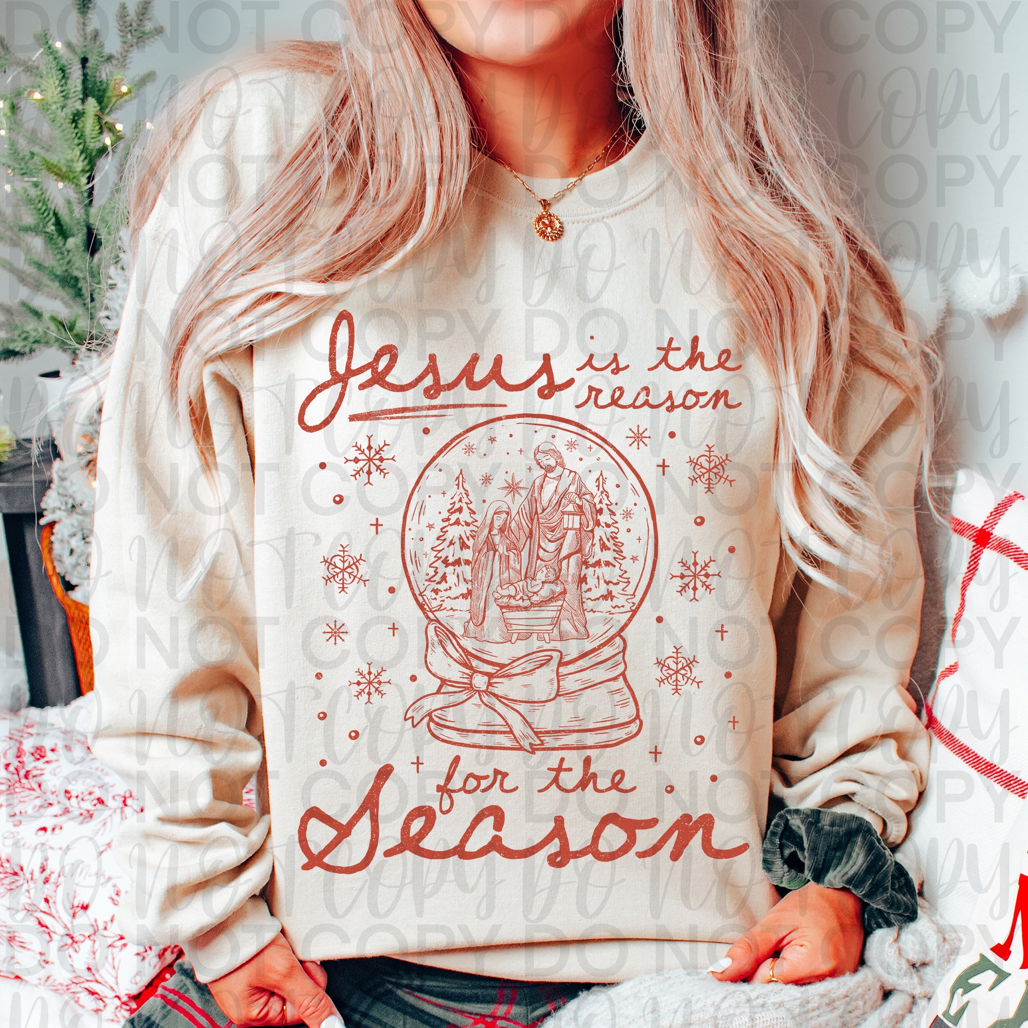 Christmas Jesus Snowglobe  PNG