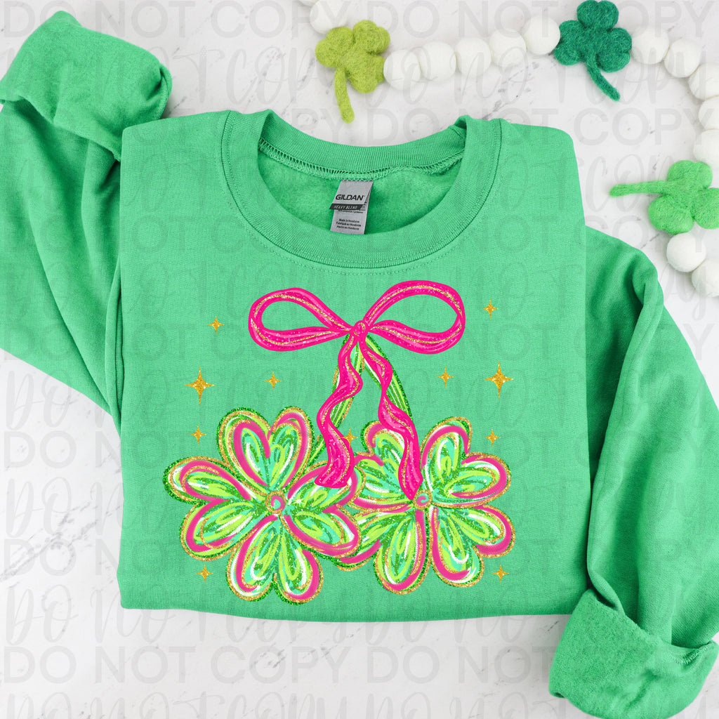 Coquette St Patrick Shamrock PNG