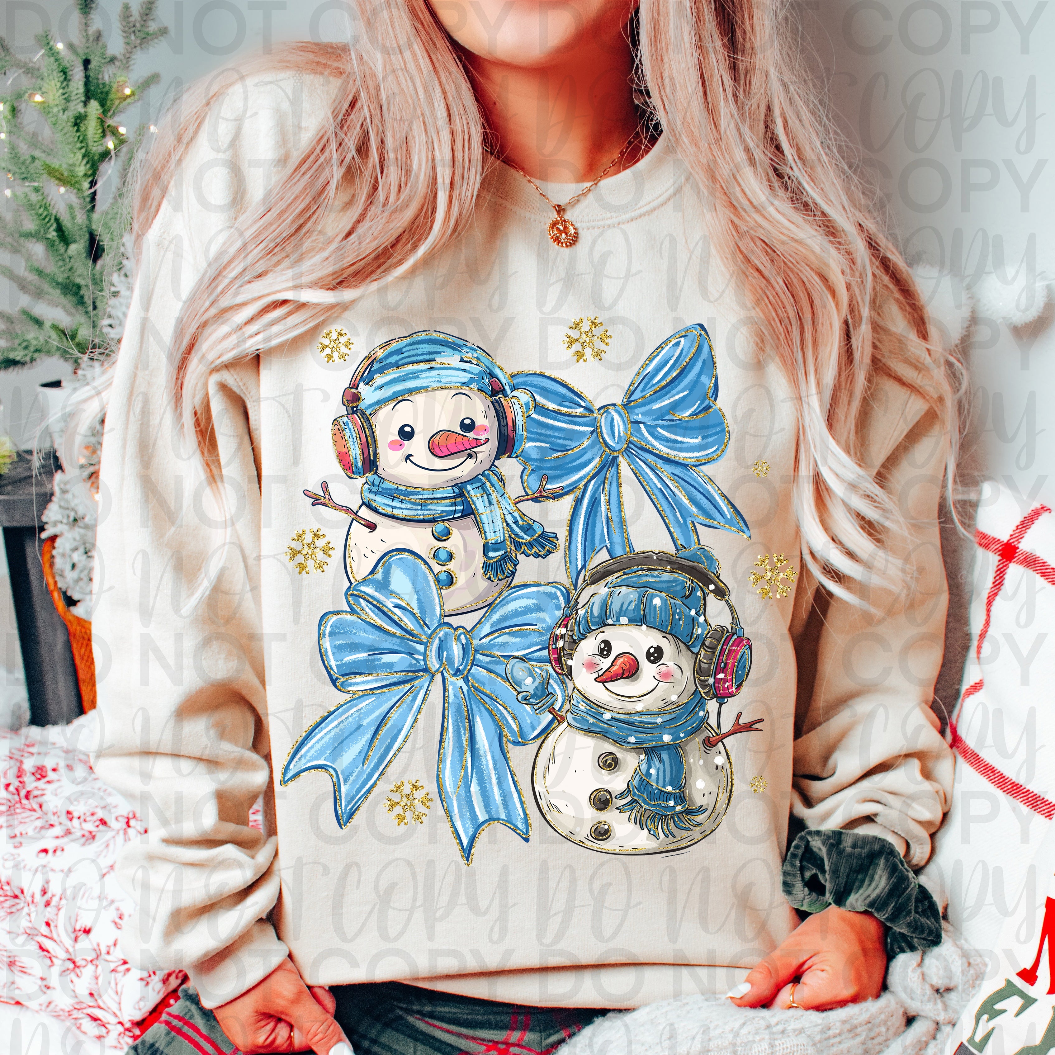 Winter Snowman Coquette PNG, Glitter Snowflakes,