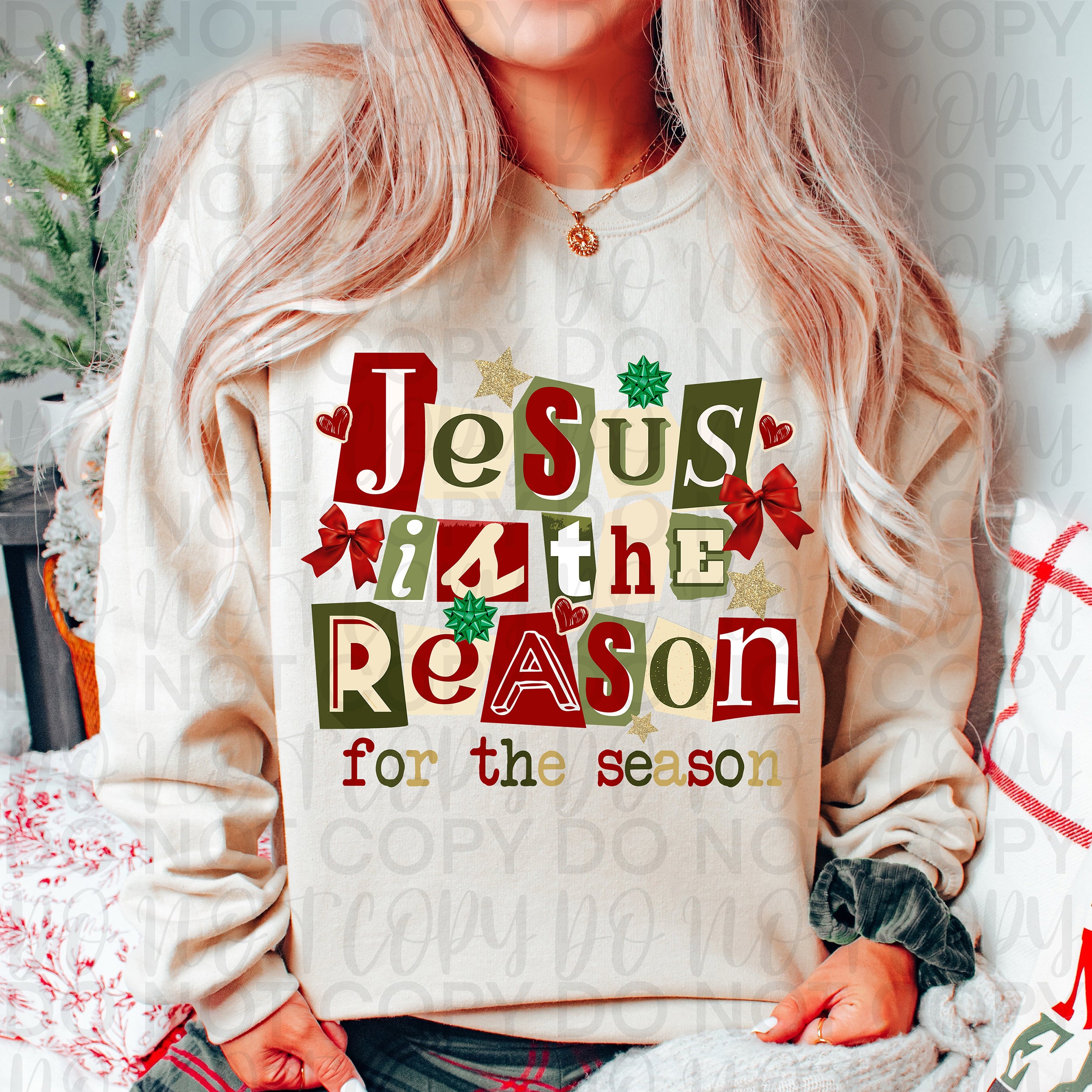 Jesus is the Reason Christian Christmas PNG
