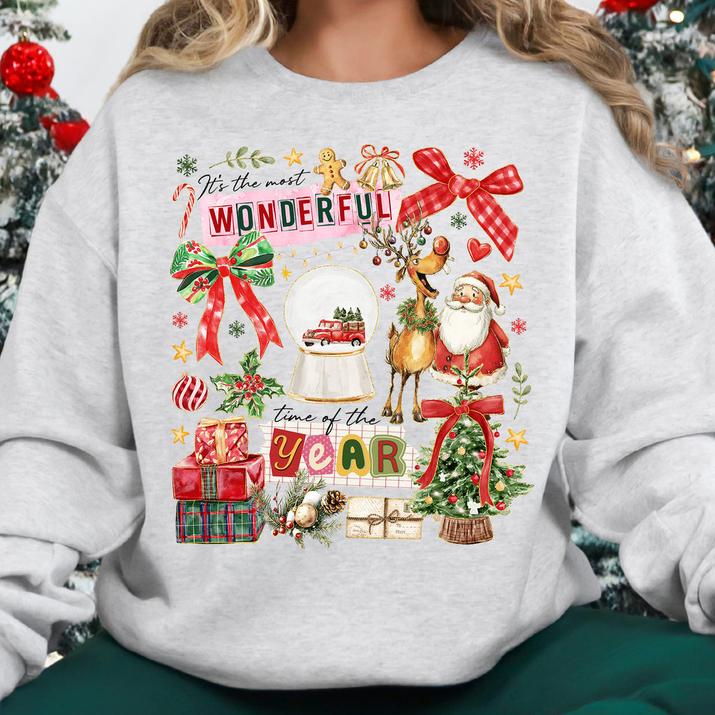 Classic Christmas Collage PNG