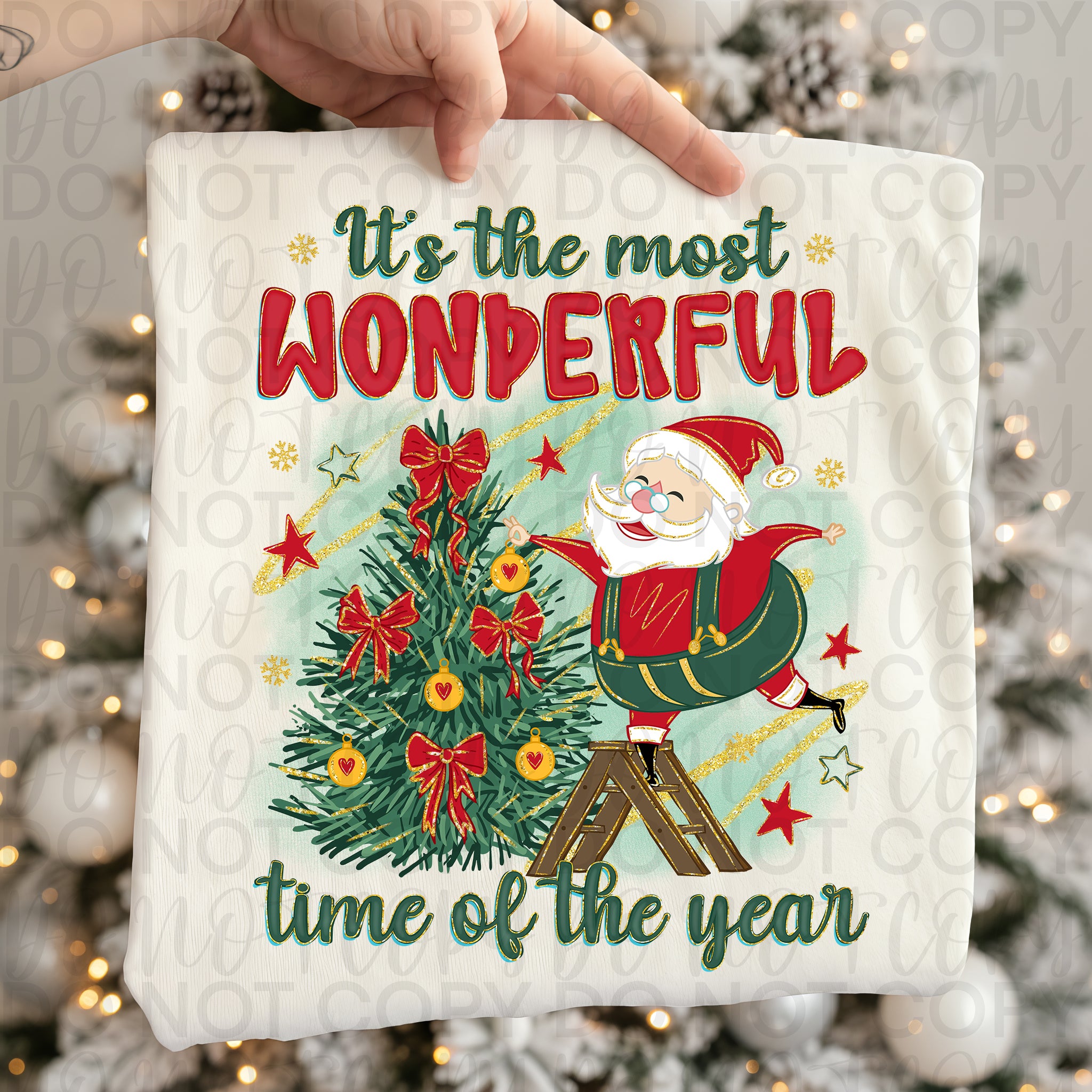 Most Wonderful Time Santa PNG
