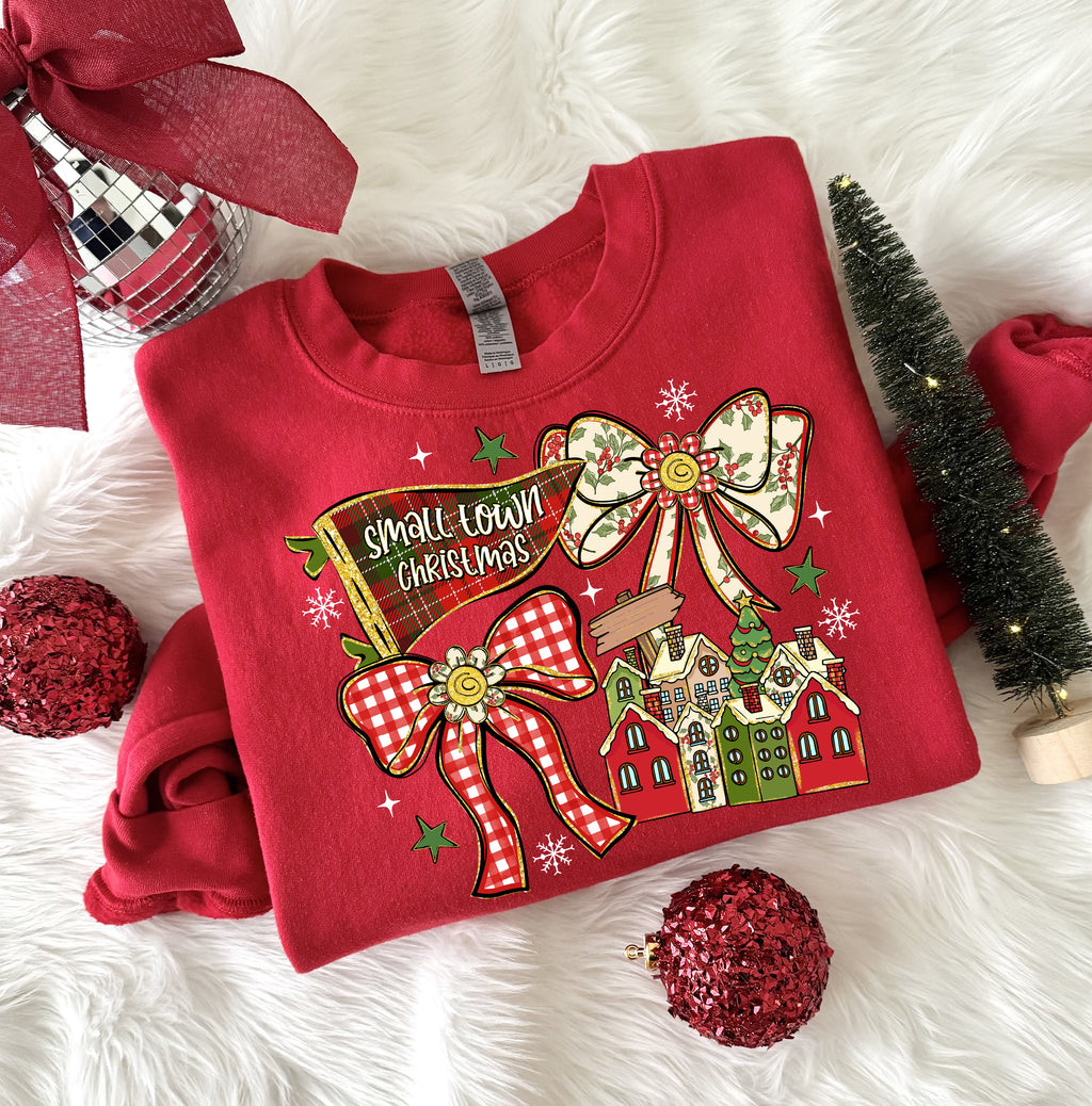 Small Town Christmas Coquette PNG