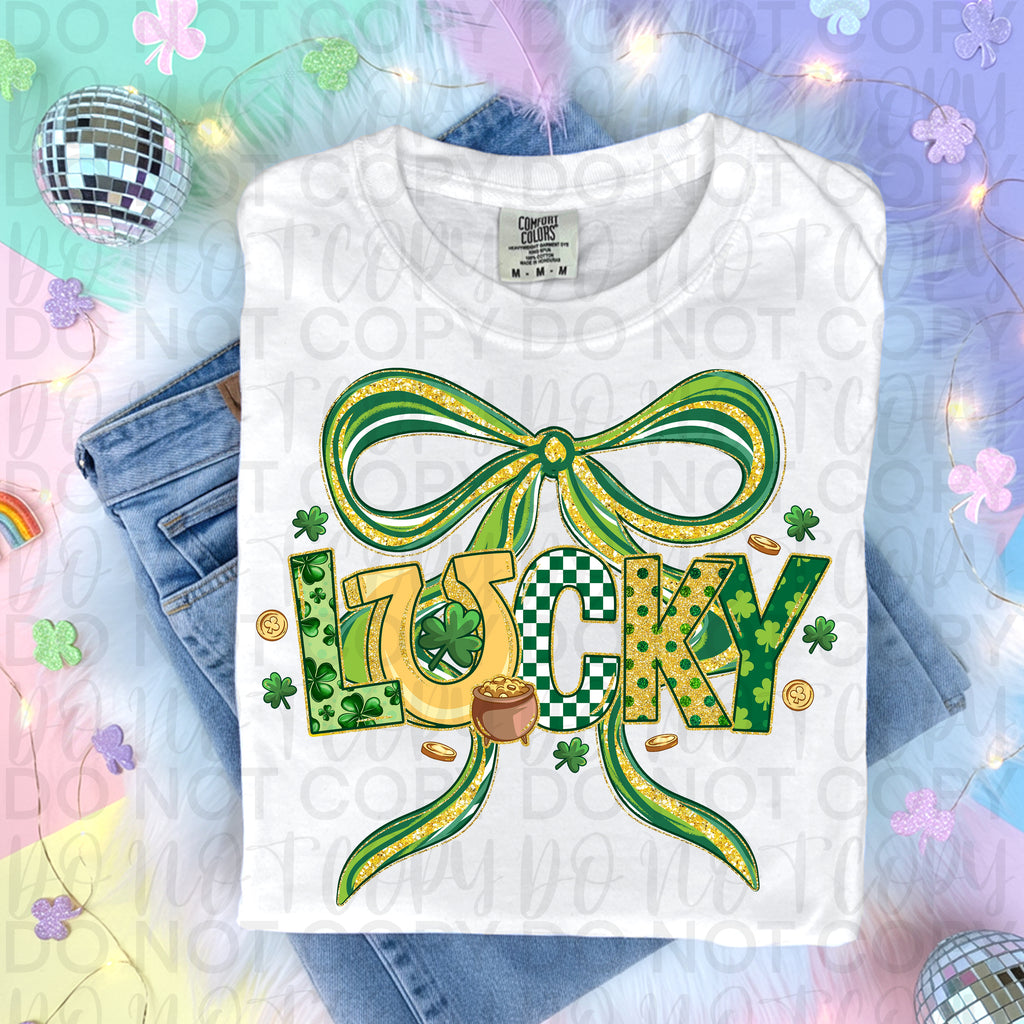 Coquette Lucky Bow PNG