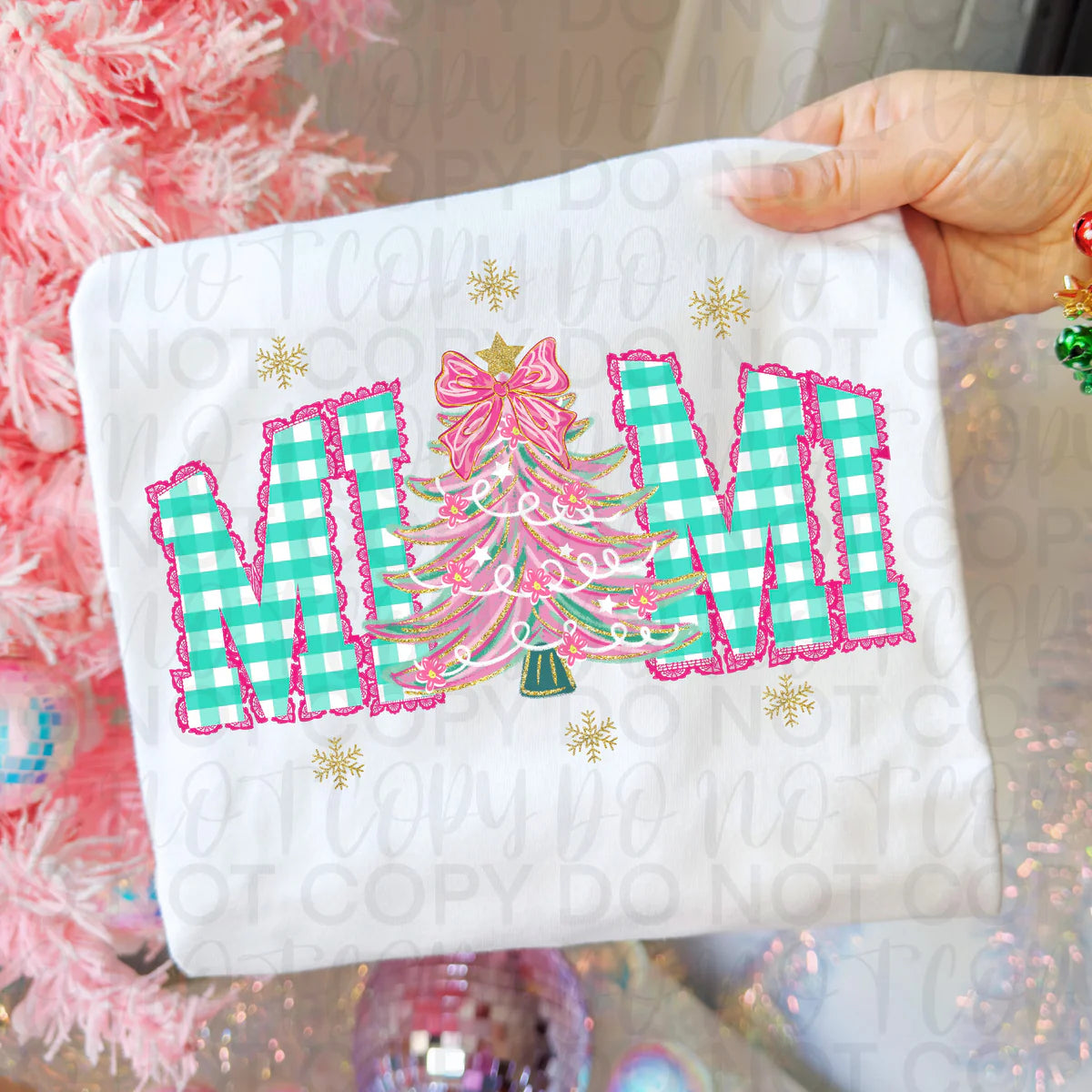 Faux Lace Christmas Name Bundle