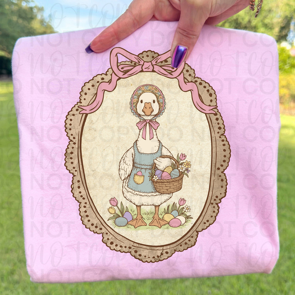 Vintage Spring Goose PNG