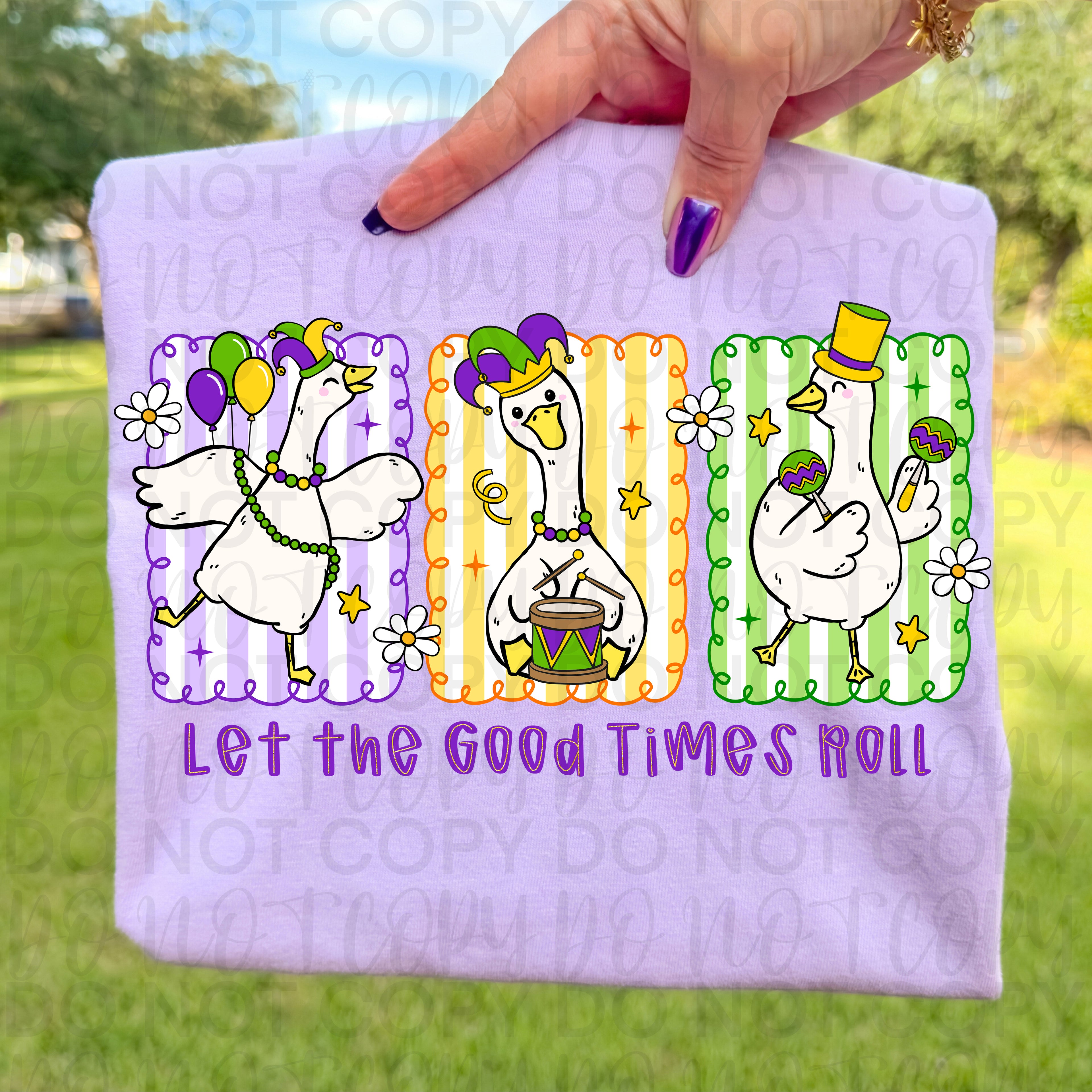 Let The Good Times Roll Mardi Goose PNG