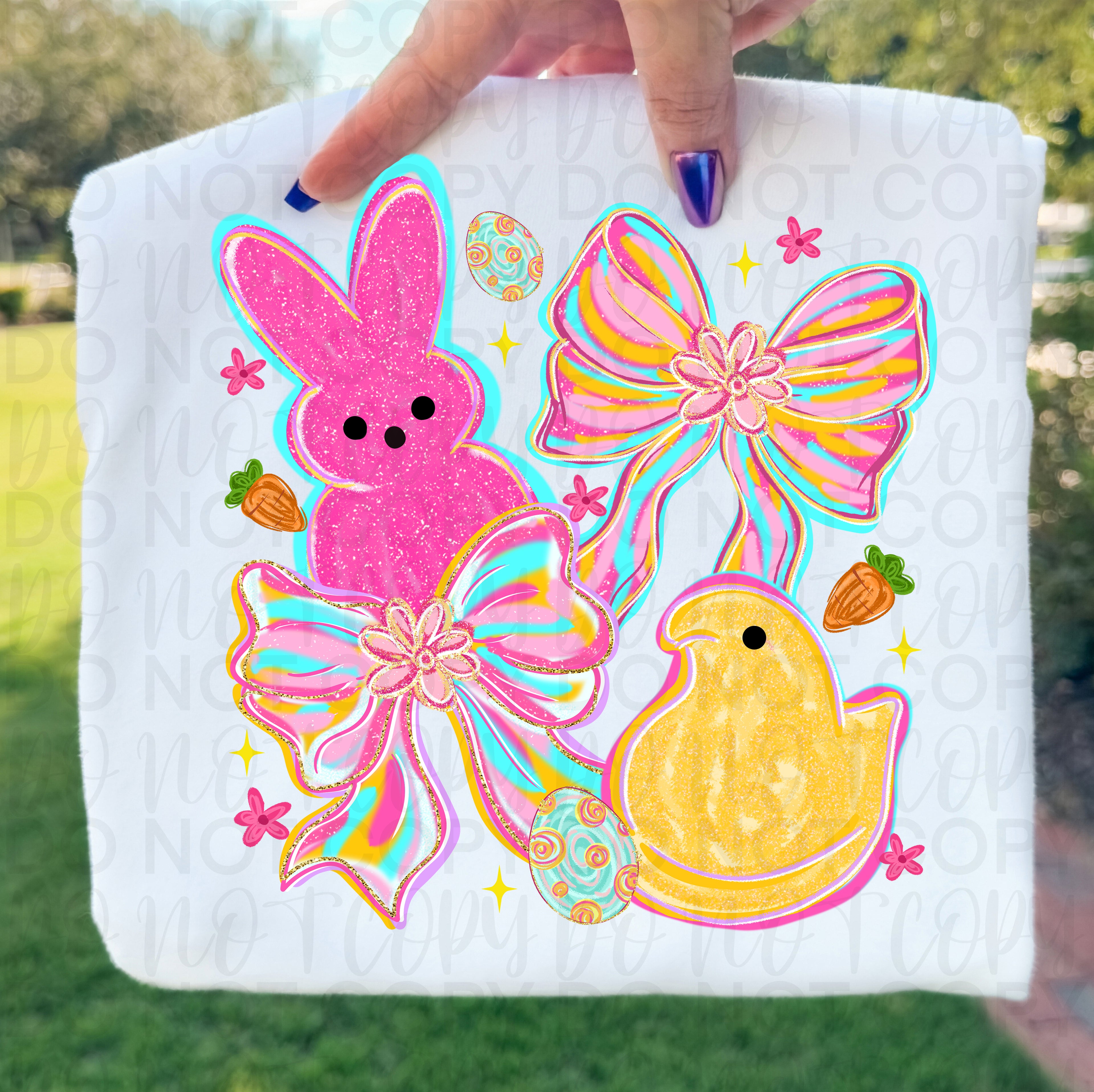 Easter Peep Coquette PNG