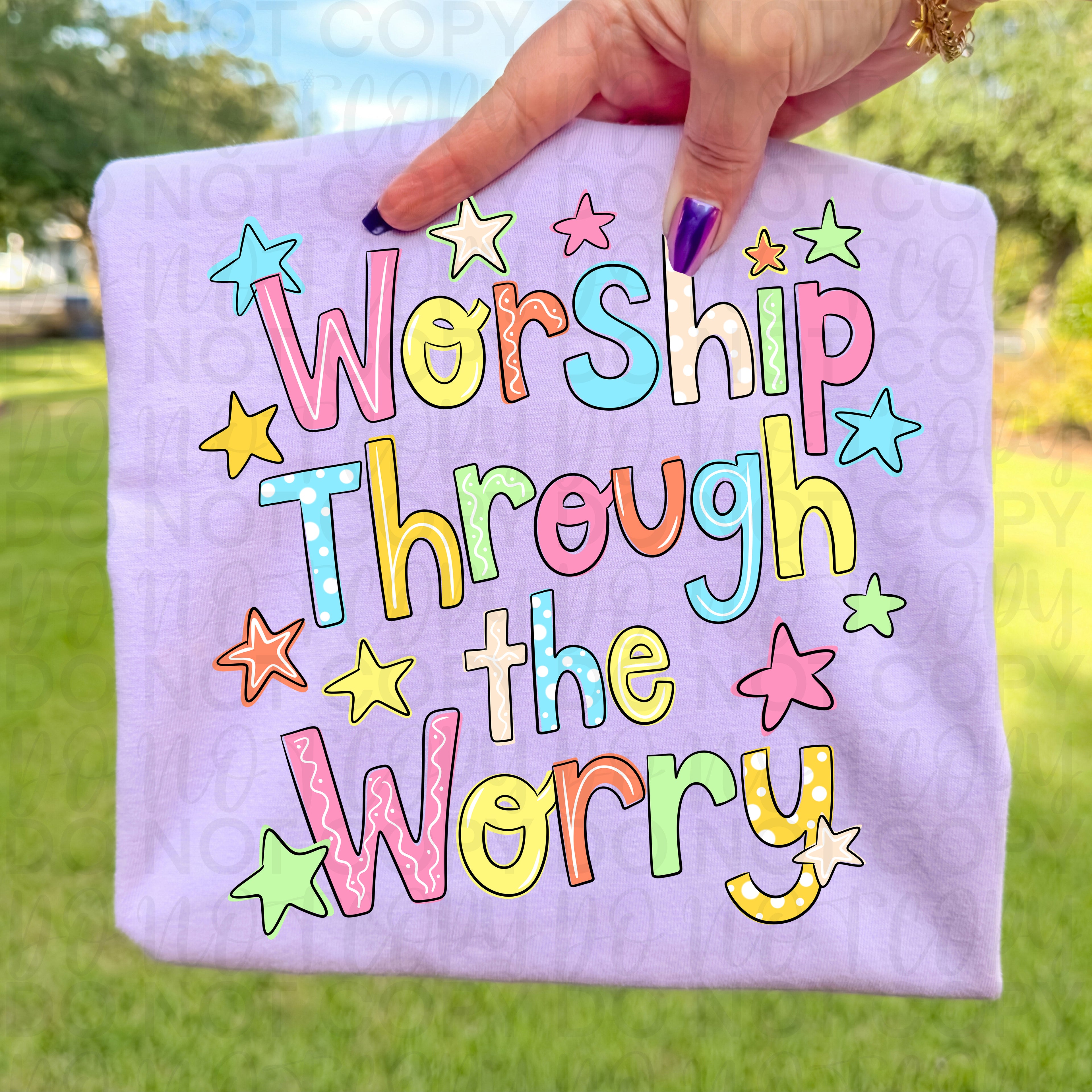 Worship Through the Worry PNG