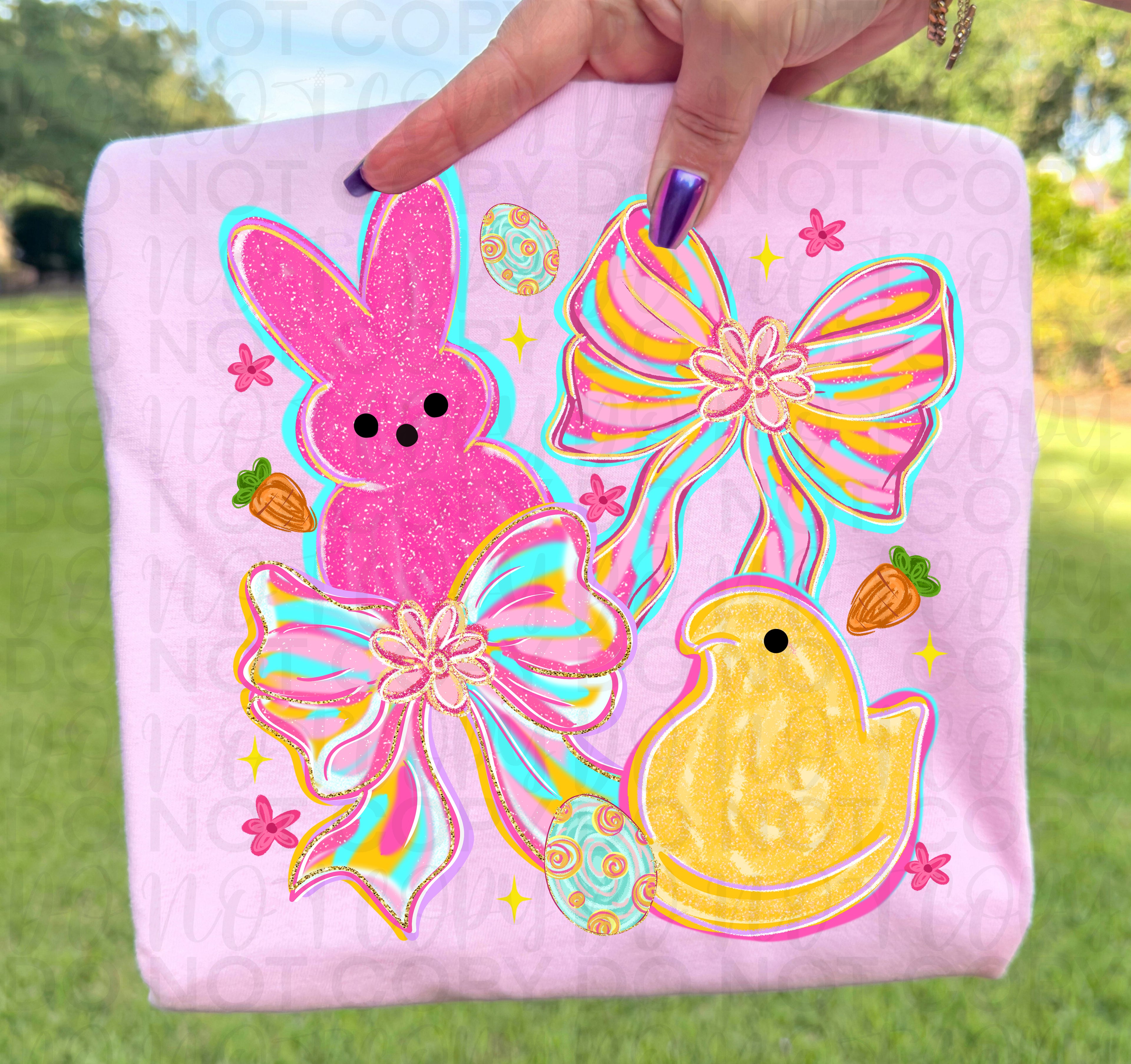 Easter Peep Coquette PNG