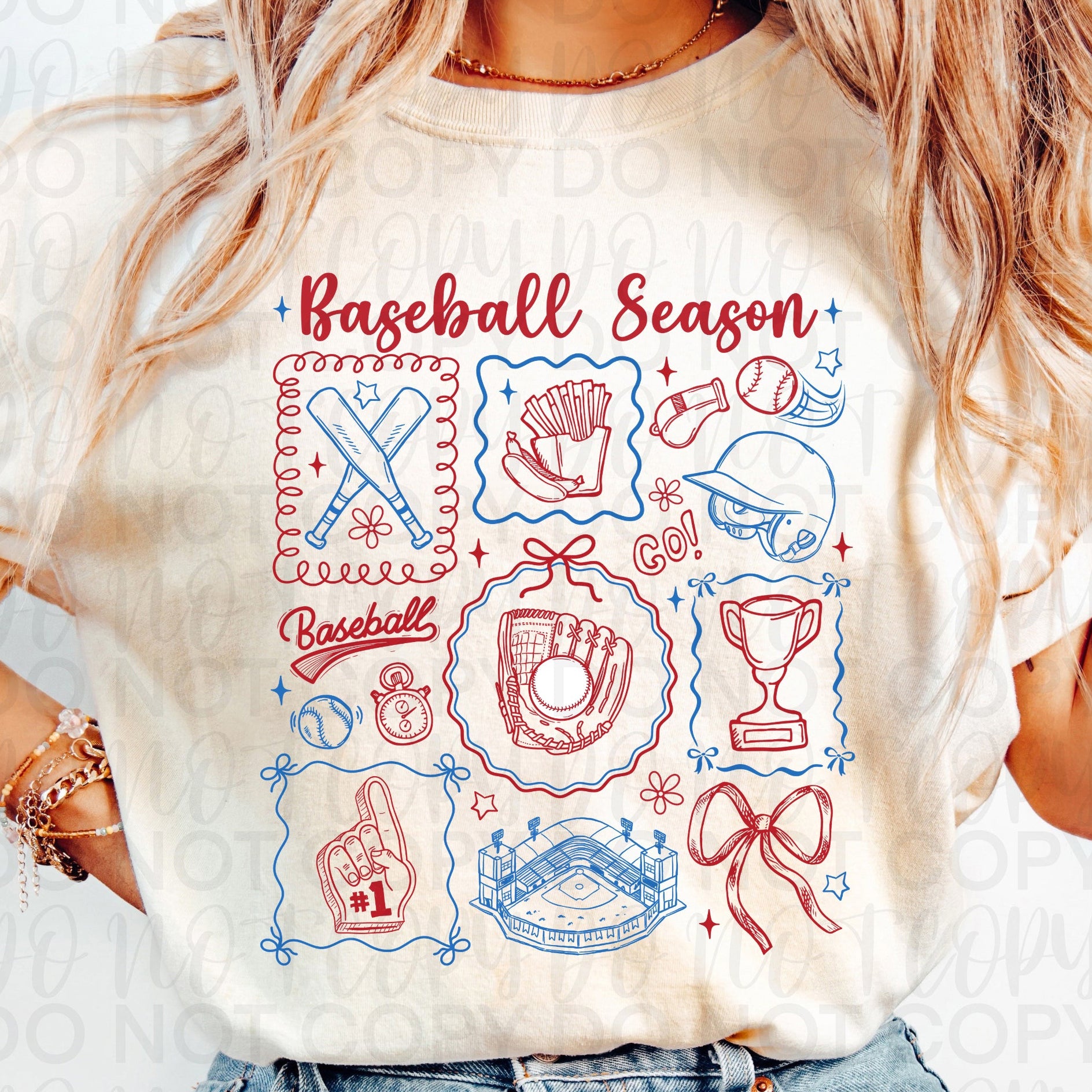 Baseball Season Doodles PNG