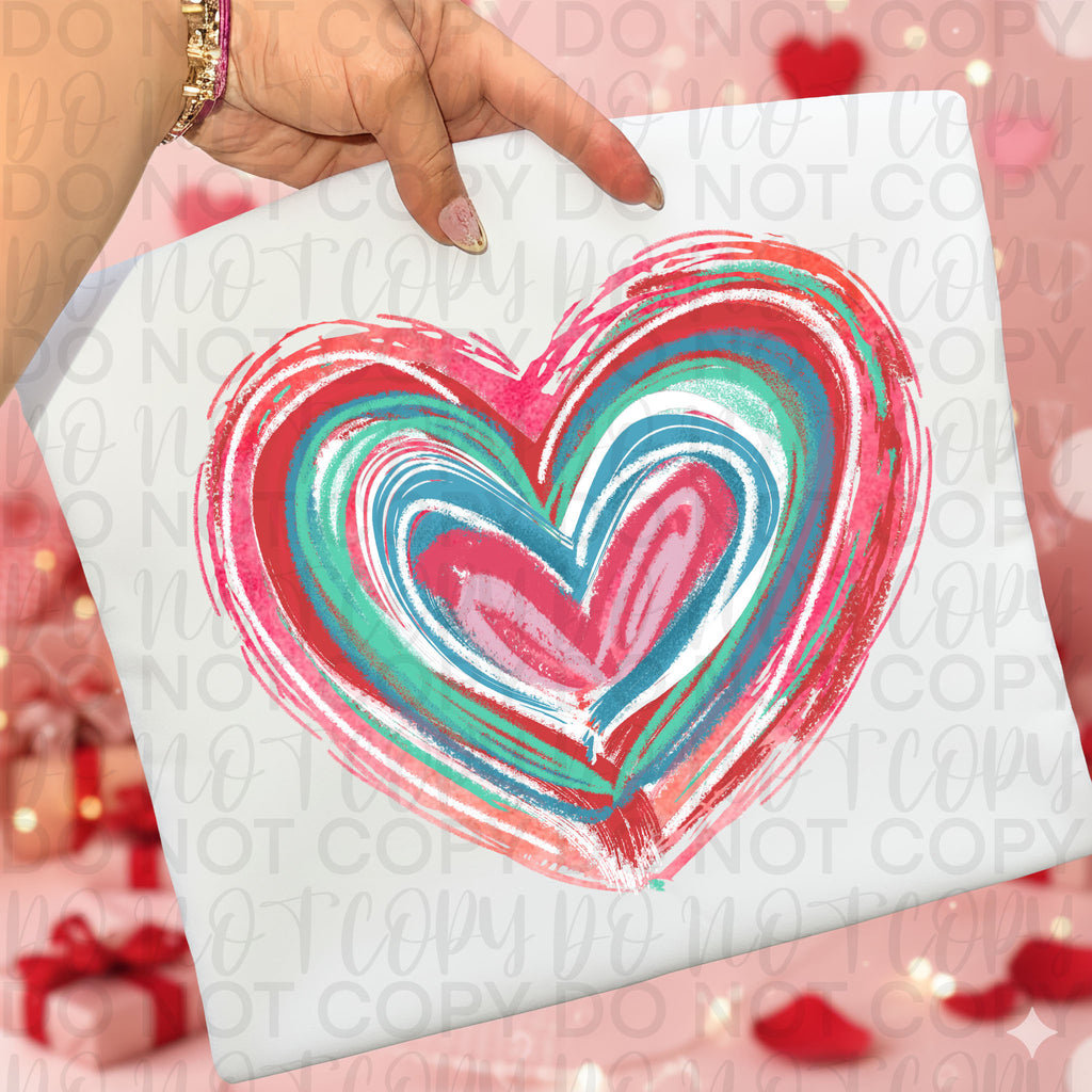 Valentines Day Doodle Heart PNG