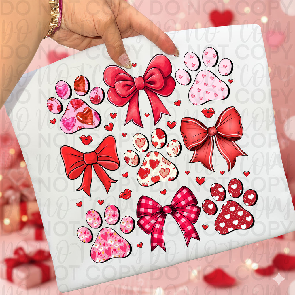 Dog Valentine Coquette PNG