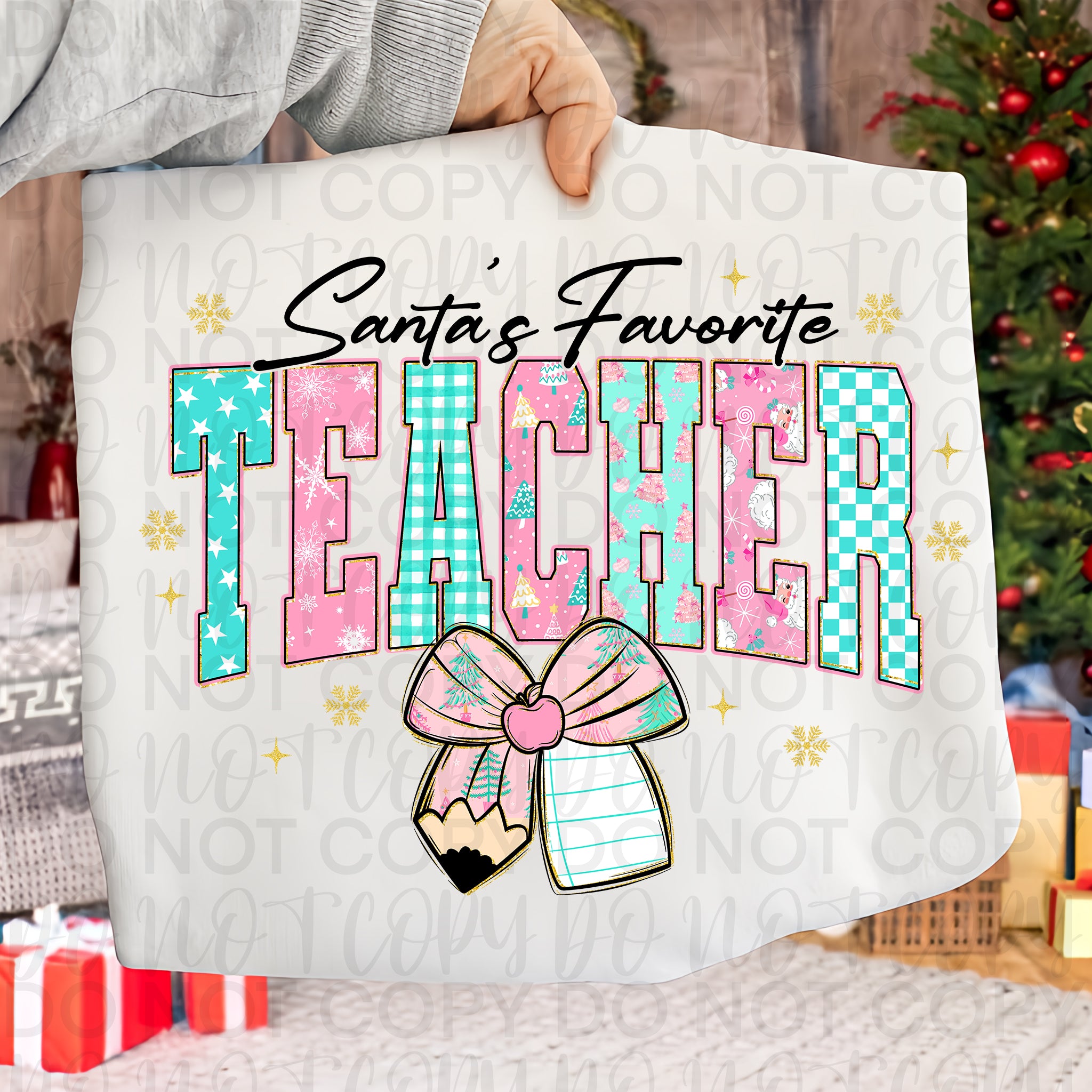 Santas Favorite Teacher PNG