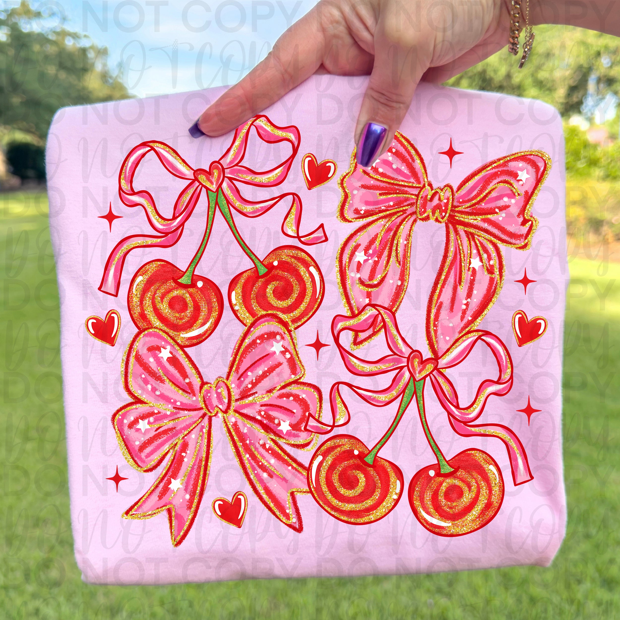 Valentine Cherry Coquette PNG