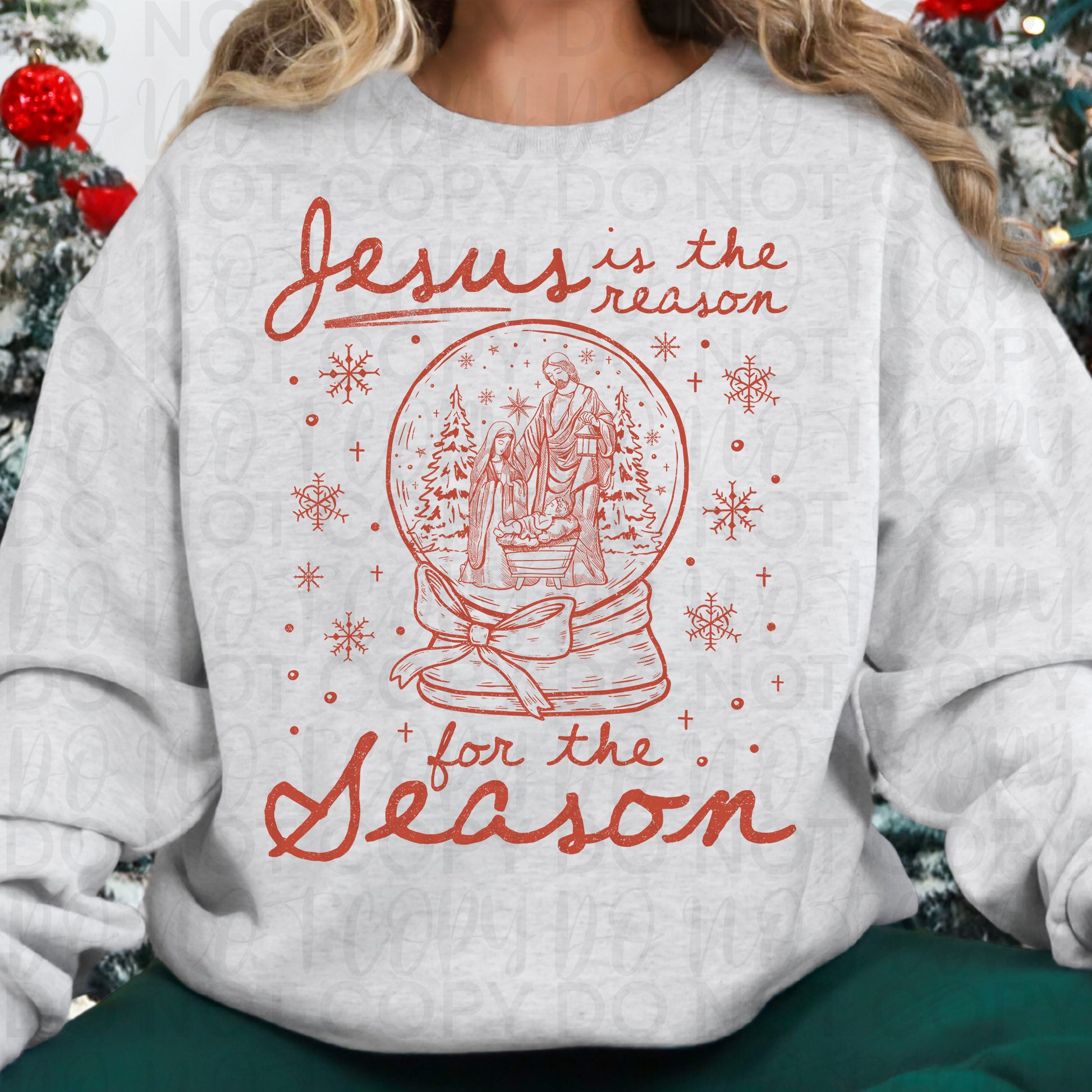 Christmas Jesus Snowglobe  PNG