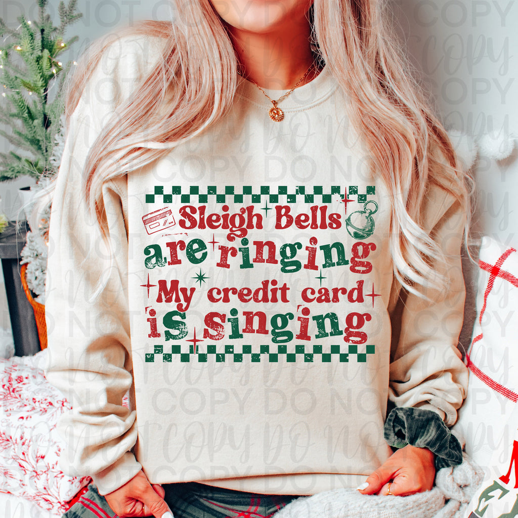 Credit Card is Singing Funny Christmas PNG