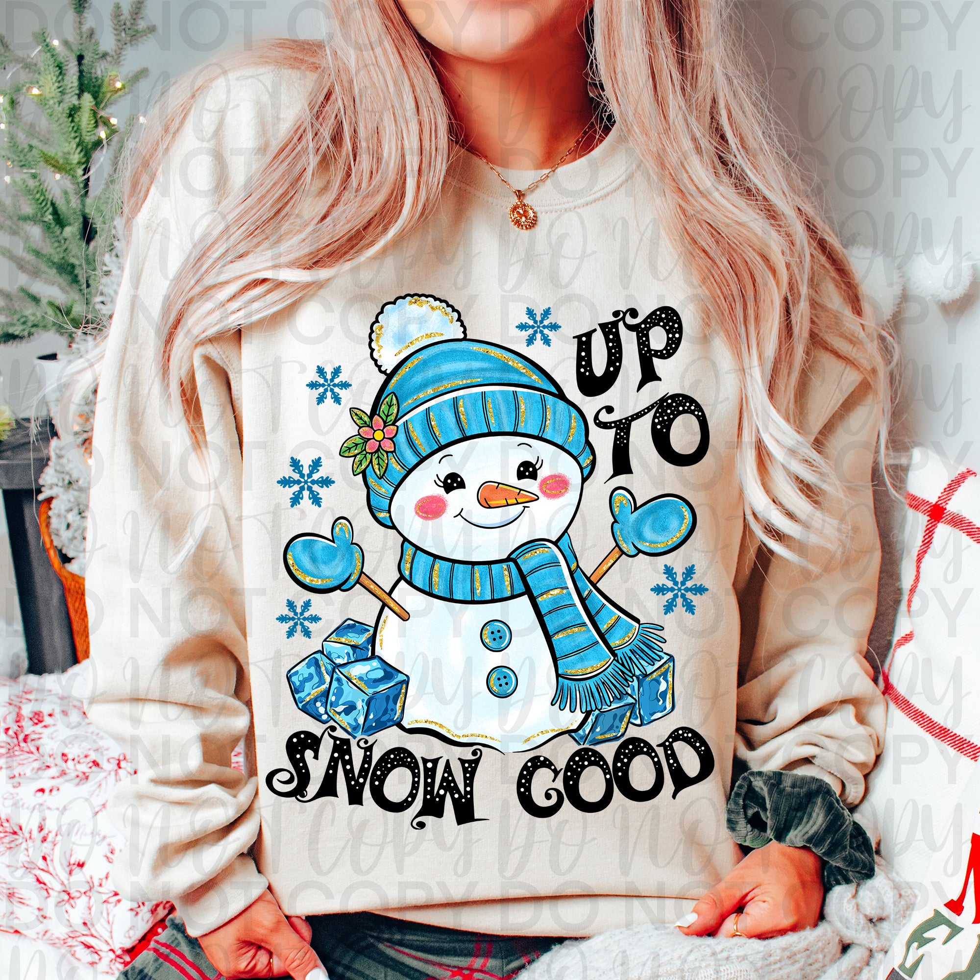 Funny Winter Snowman Png, Up to Snow Good