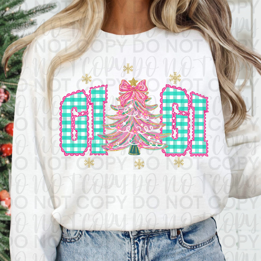 Faux Lace Christmas Gigi PNG