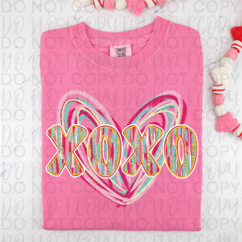 XoXo Valentine Heart PNG