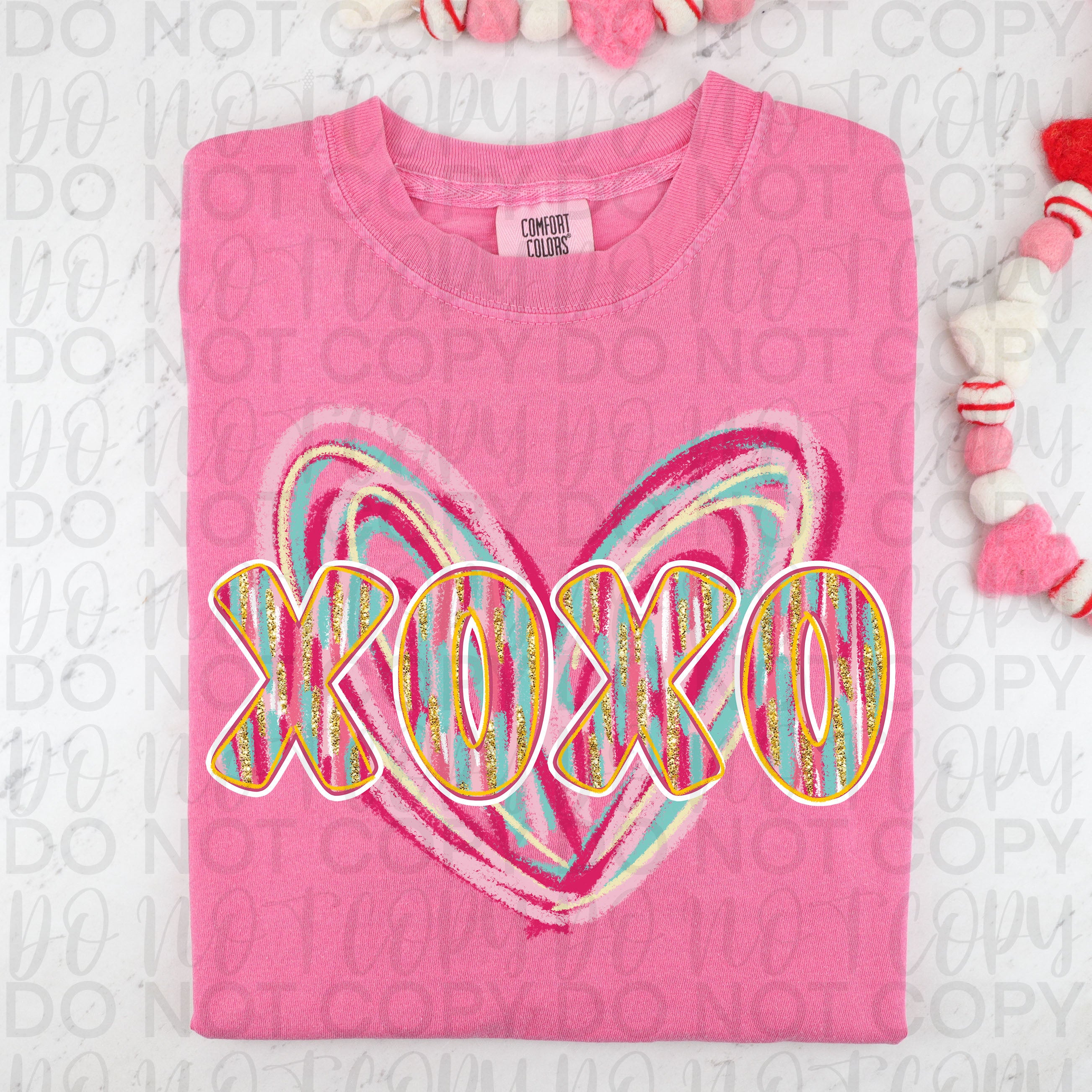 XoXo Valentine Heart PNG