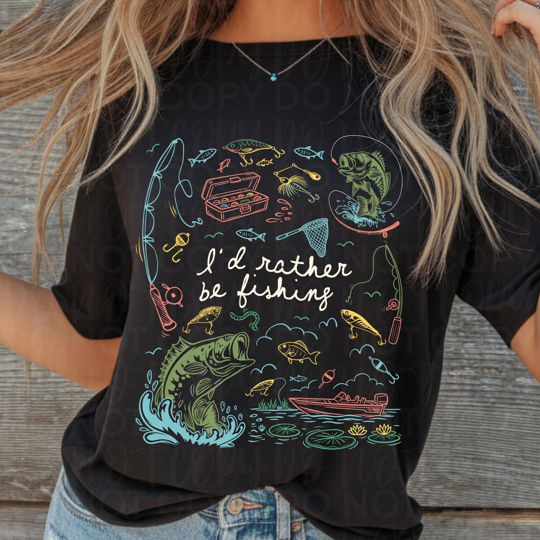 I'd Rather Be Fishing PNG