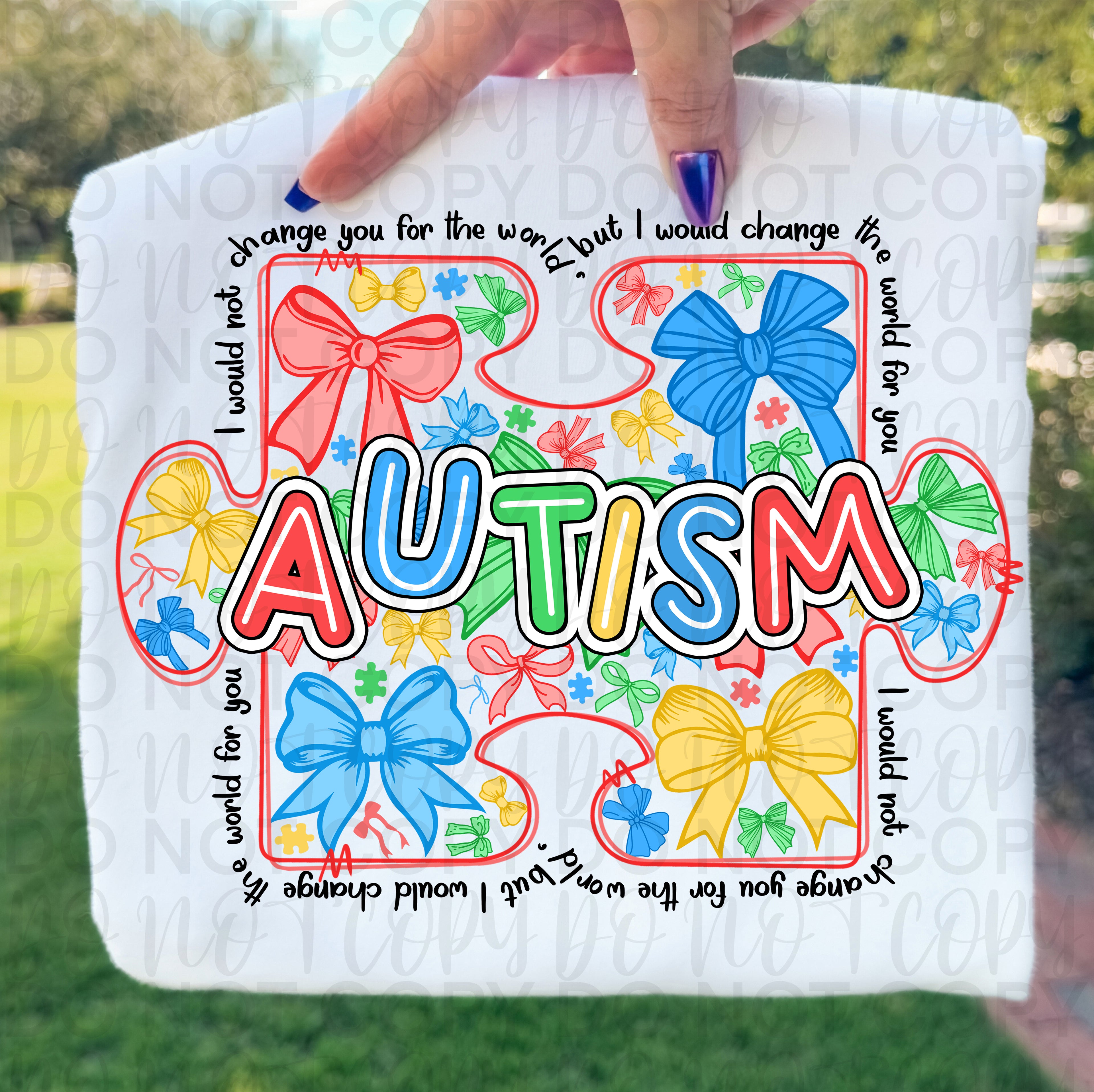 Autism Awareness Coquette PNG