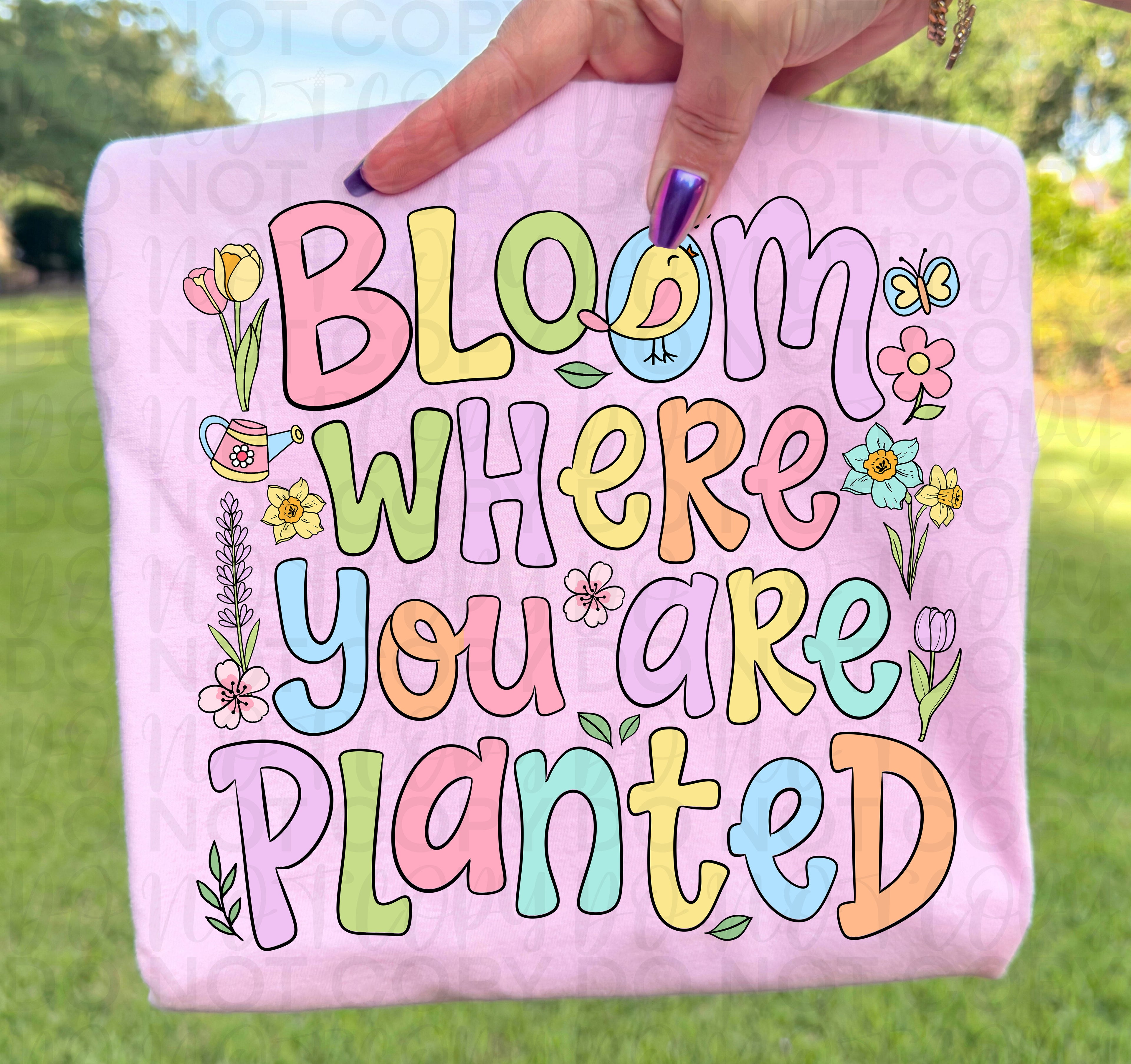 Bloom Where You Are Planted PNG