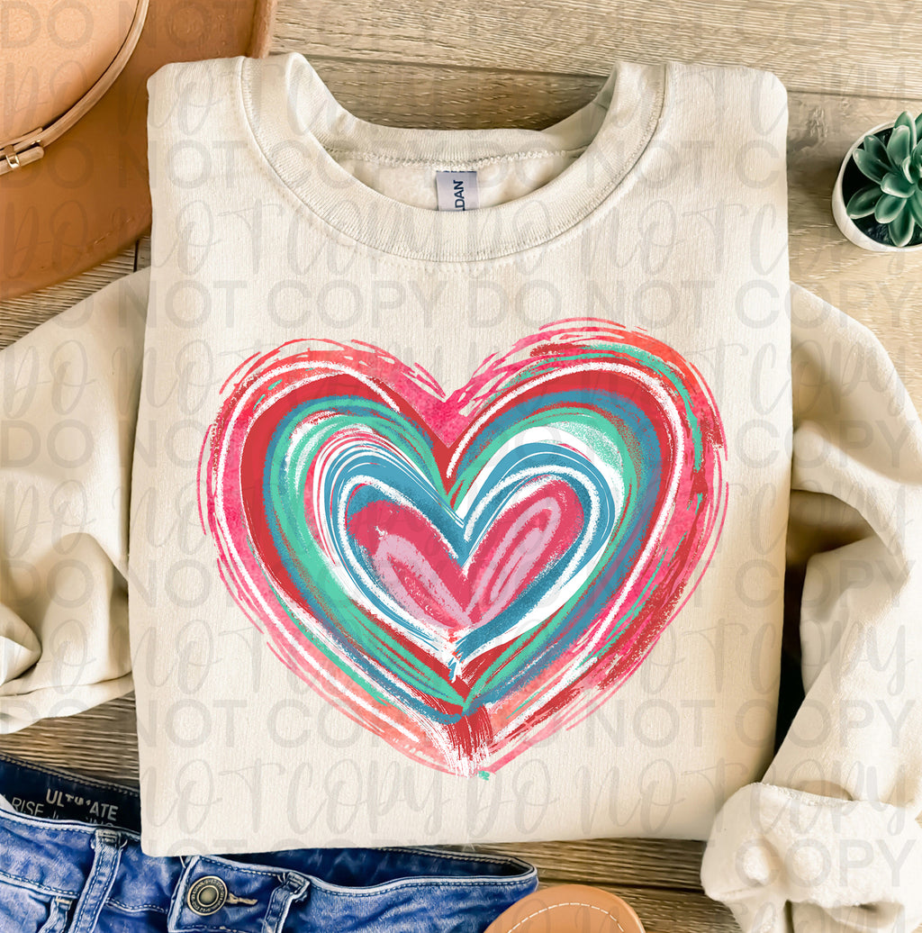 Valentines Day Doodle Heart PNG