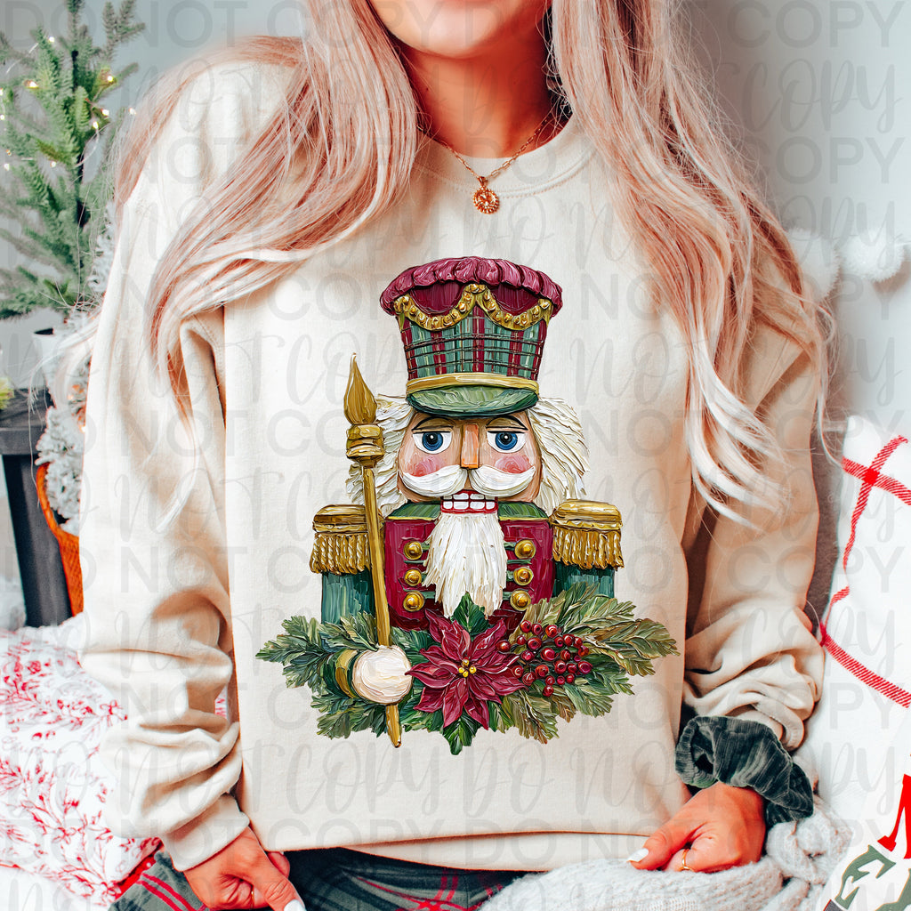 Painted Christmas Nutcracker PNG