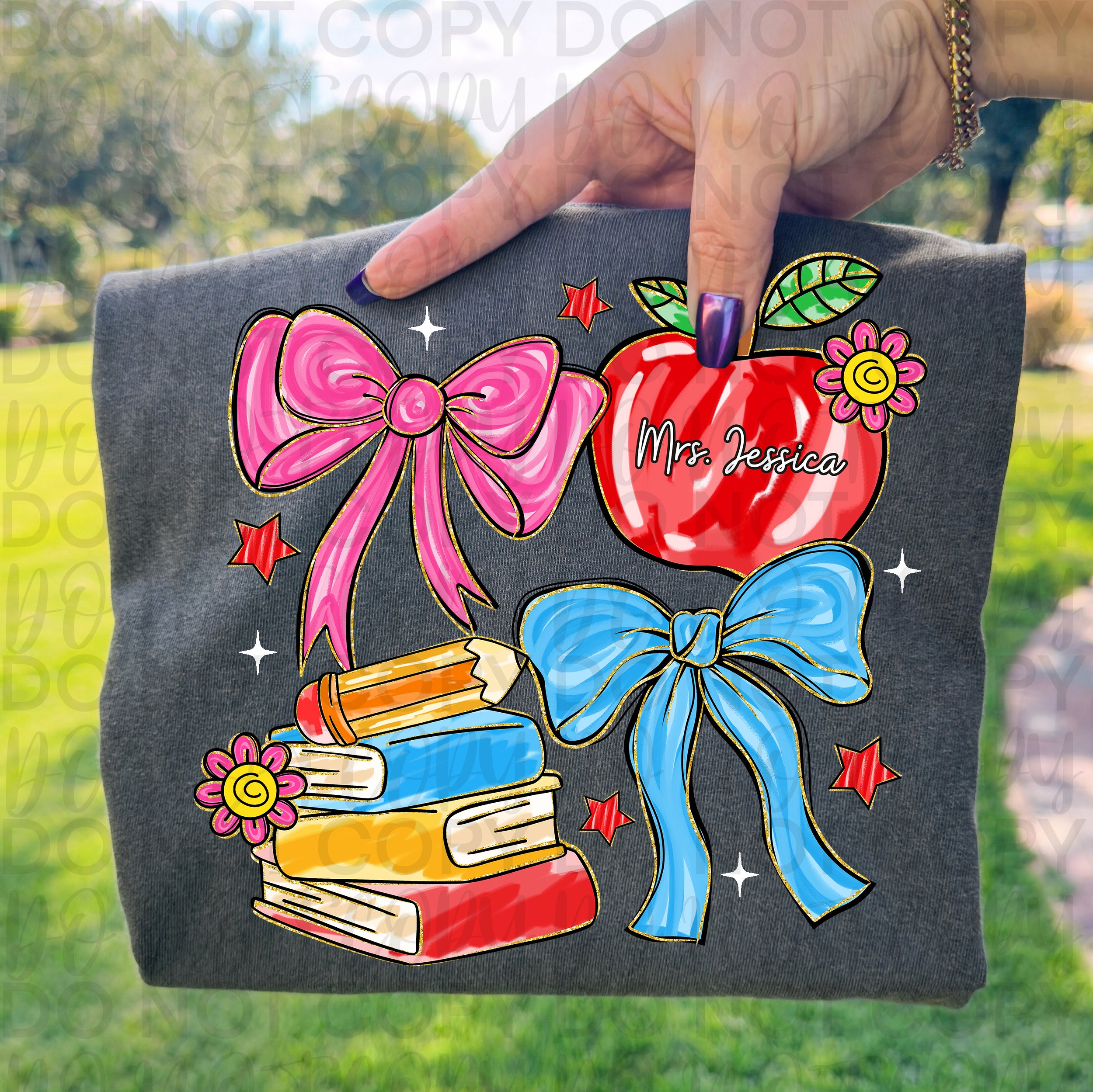 *EDITABLE* Custom Teacher Coquette PNG