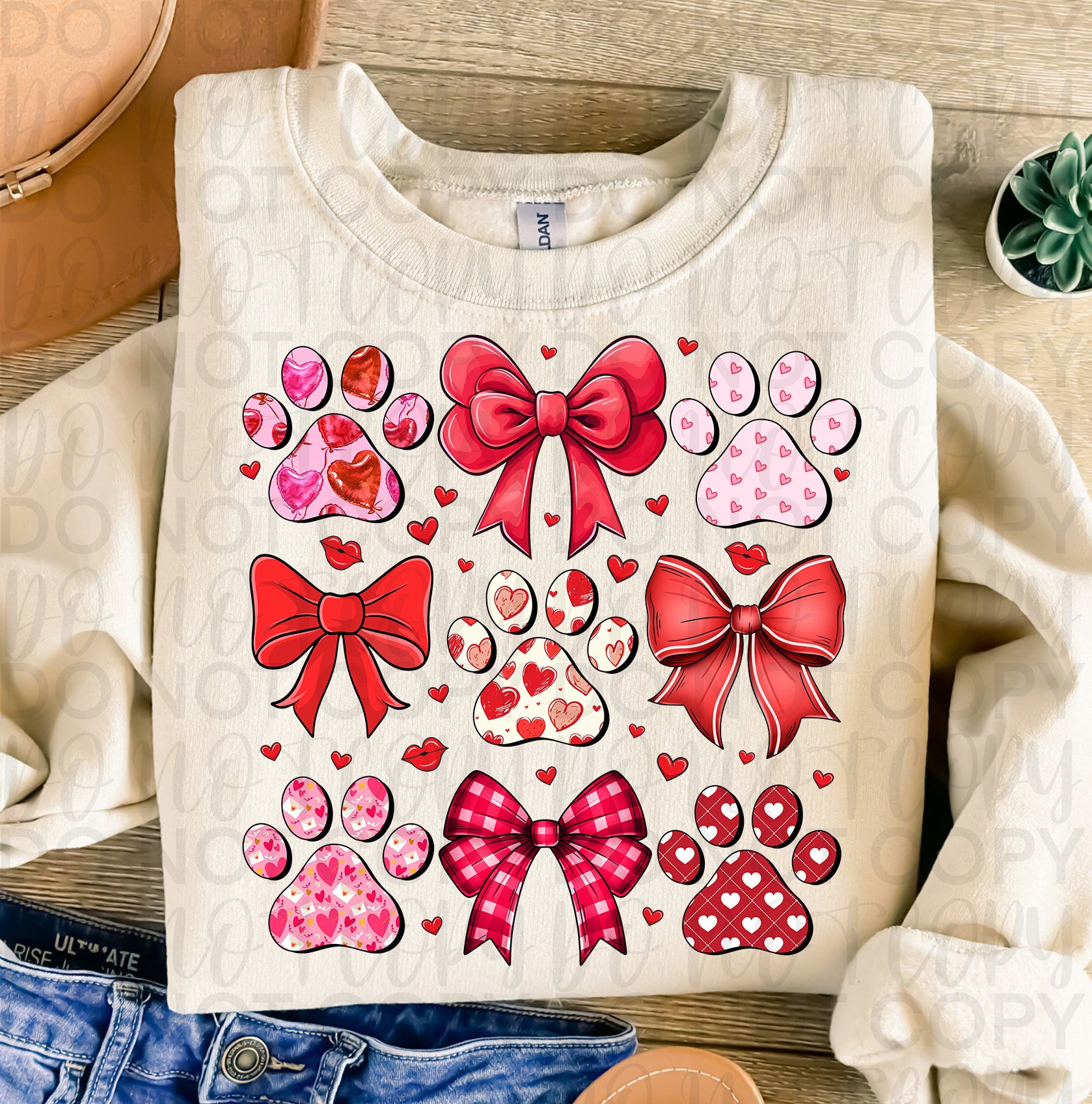 Dog Valentine Coquette PNG