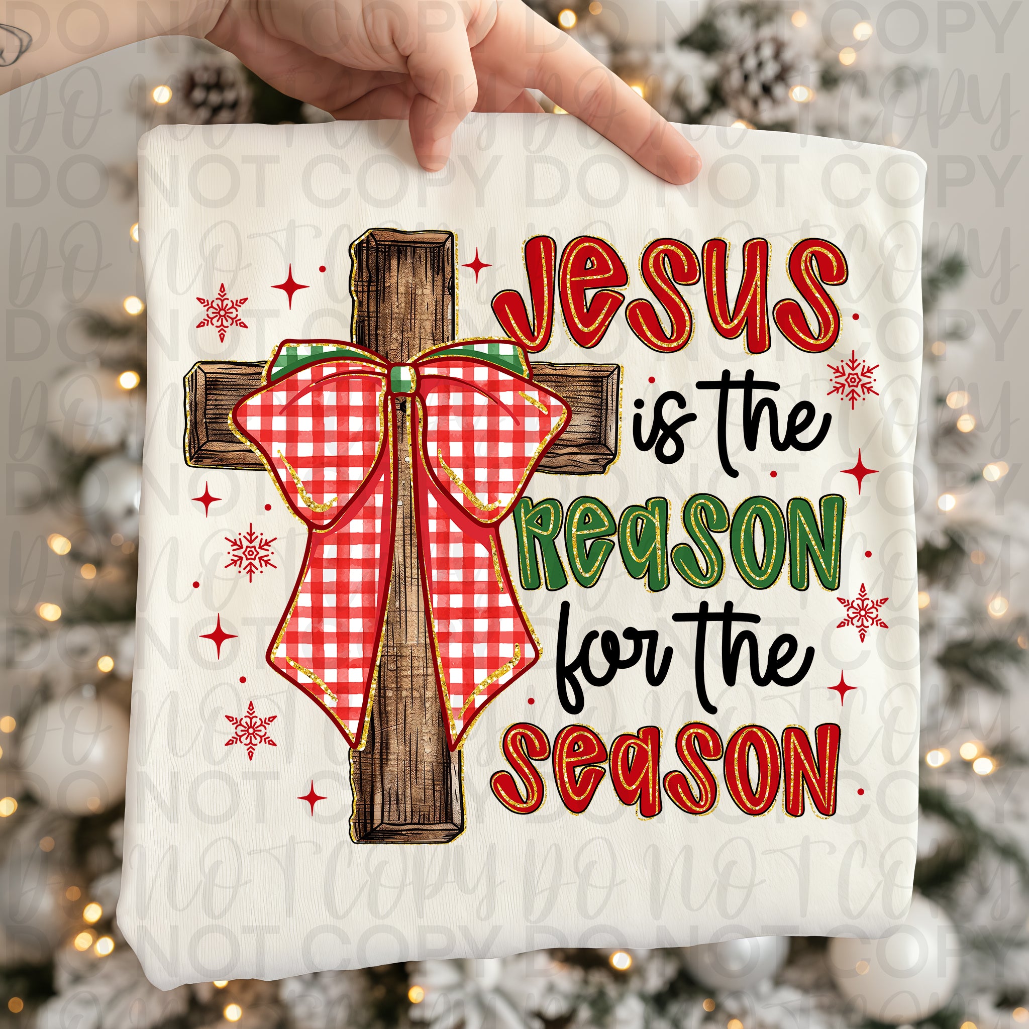 Jesus is the Reason Christian Christmas PNG