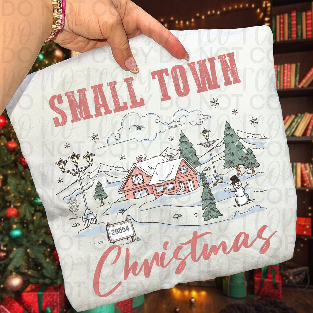 *Editable* Rustic Small Town Christmas PNG