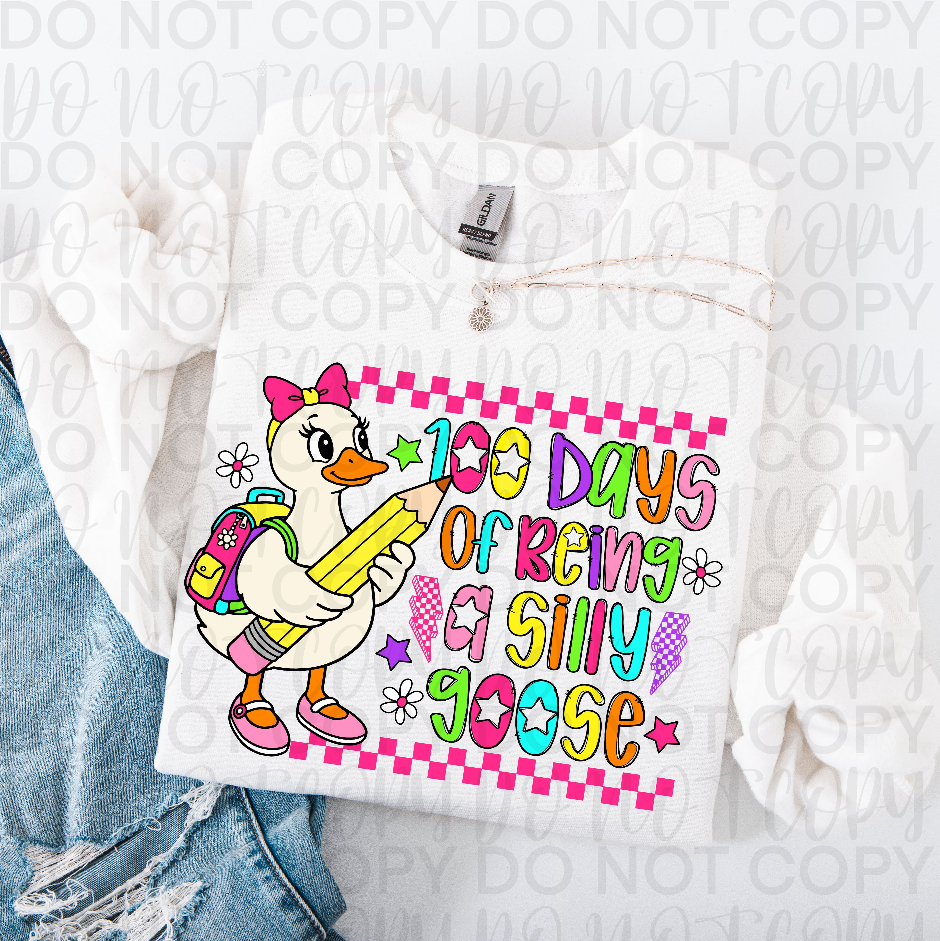 100 Days of being a Silly goose PNG (Girl)