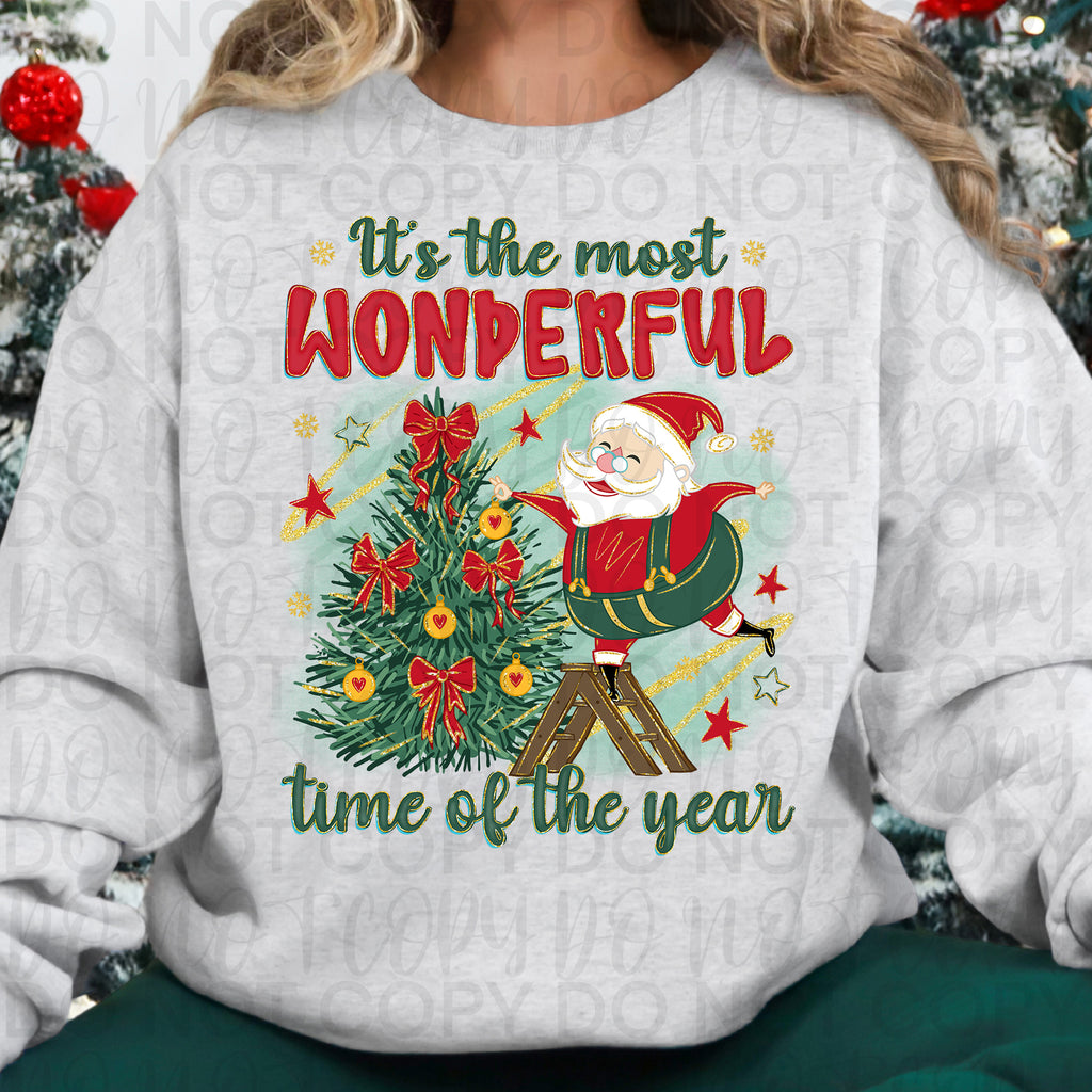 Most Wonderful Time Santa PNG