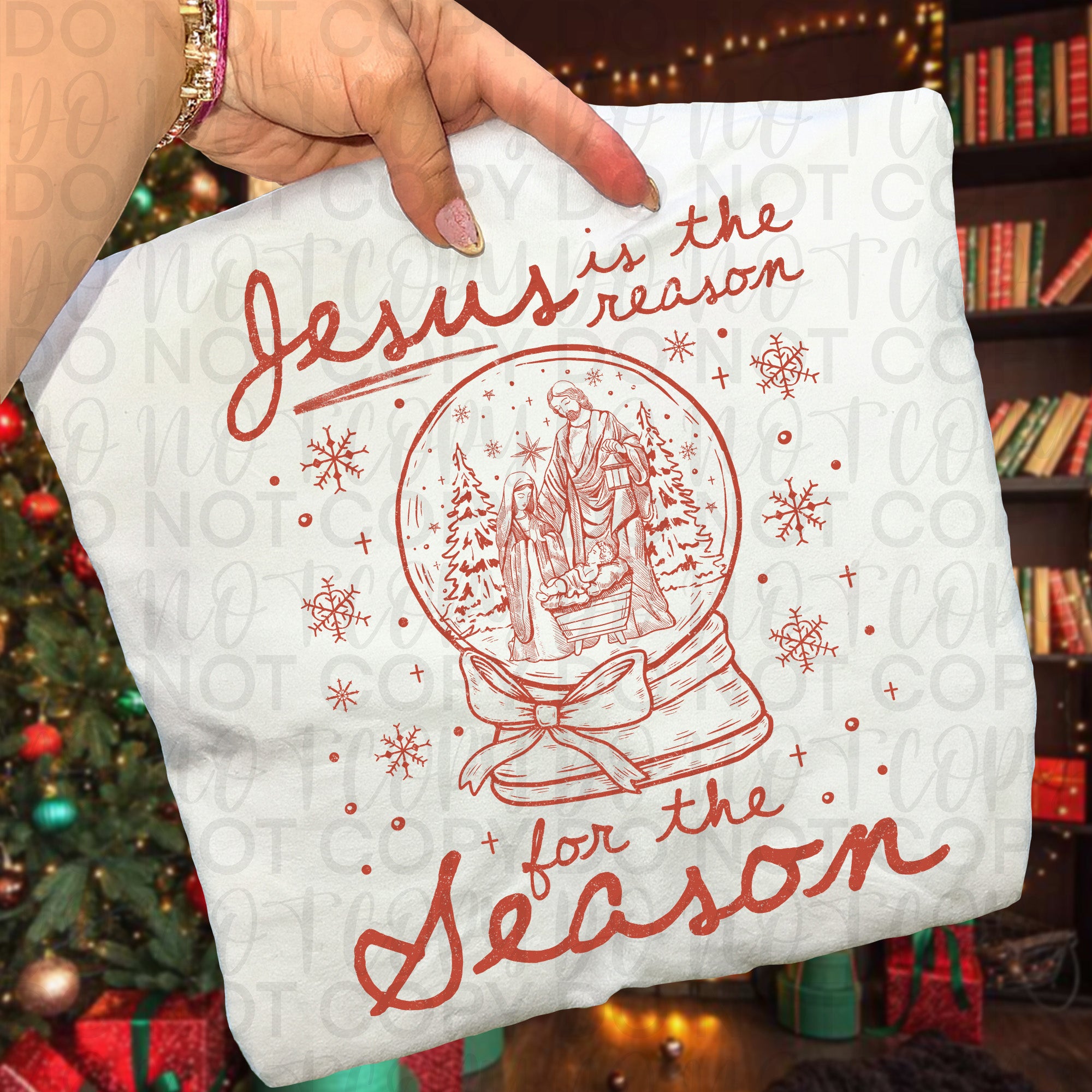 Christmas Jesus Snowglobe  PNG