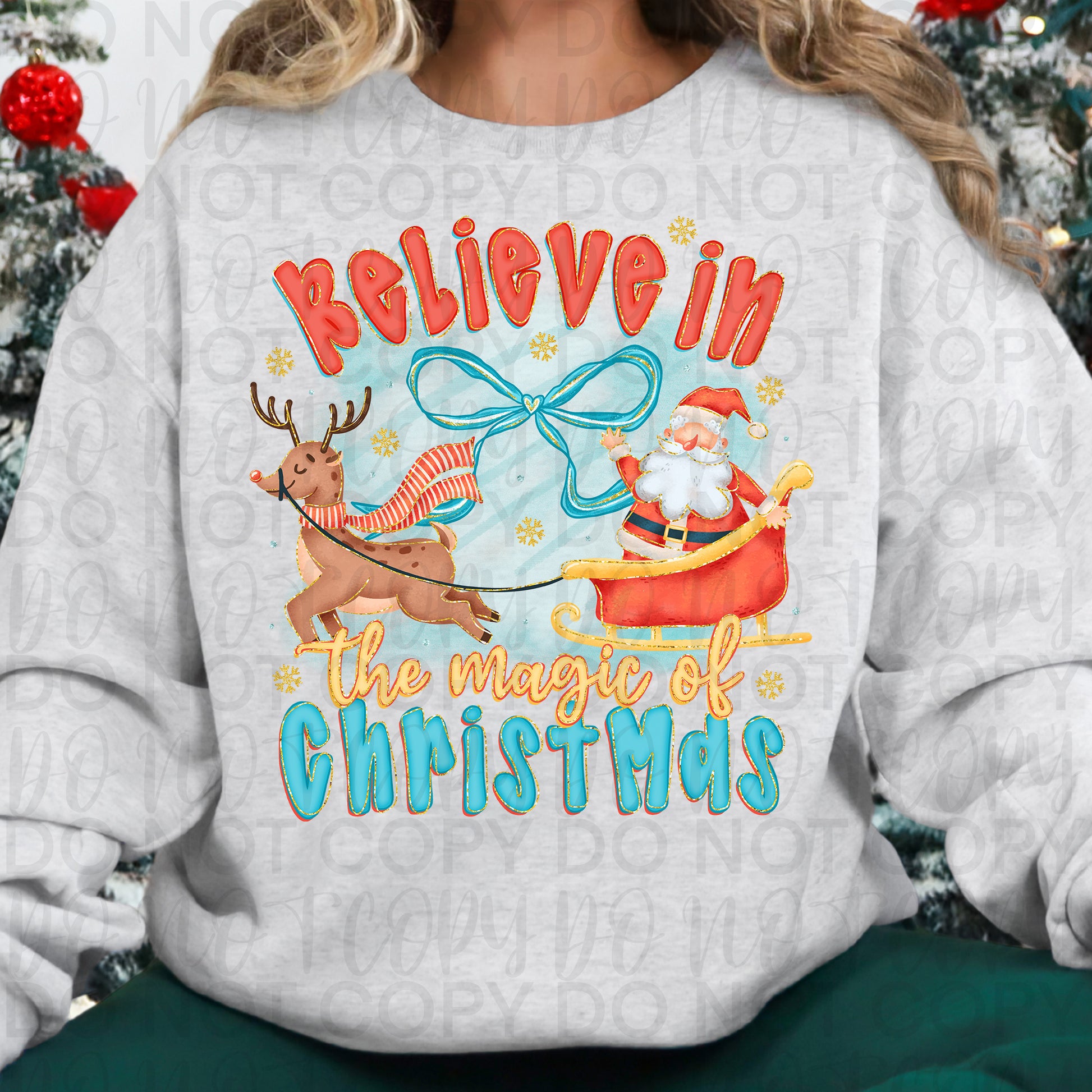 Believe in the Magic Christmas Santa PNG