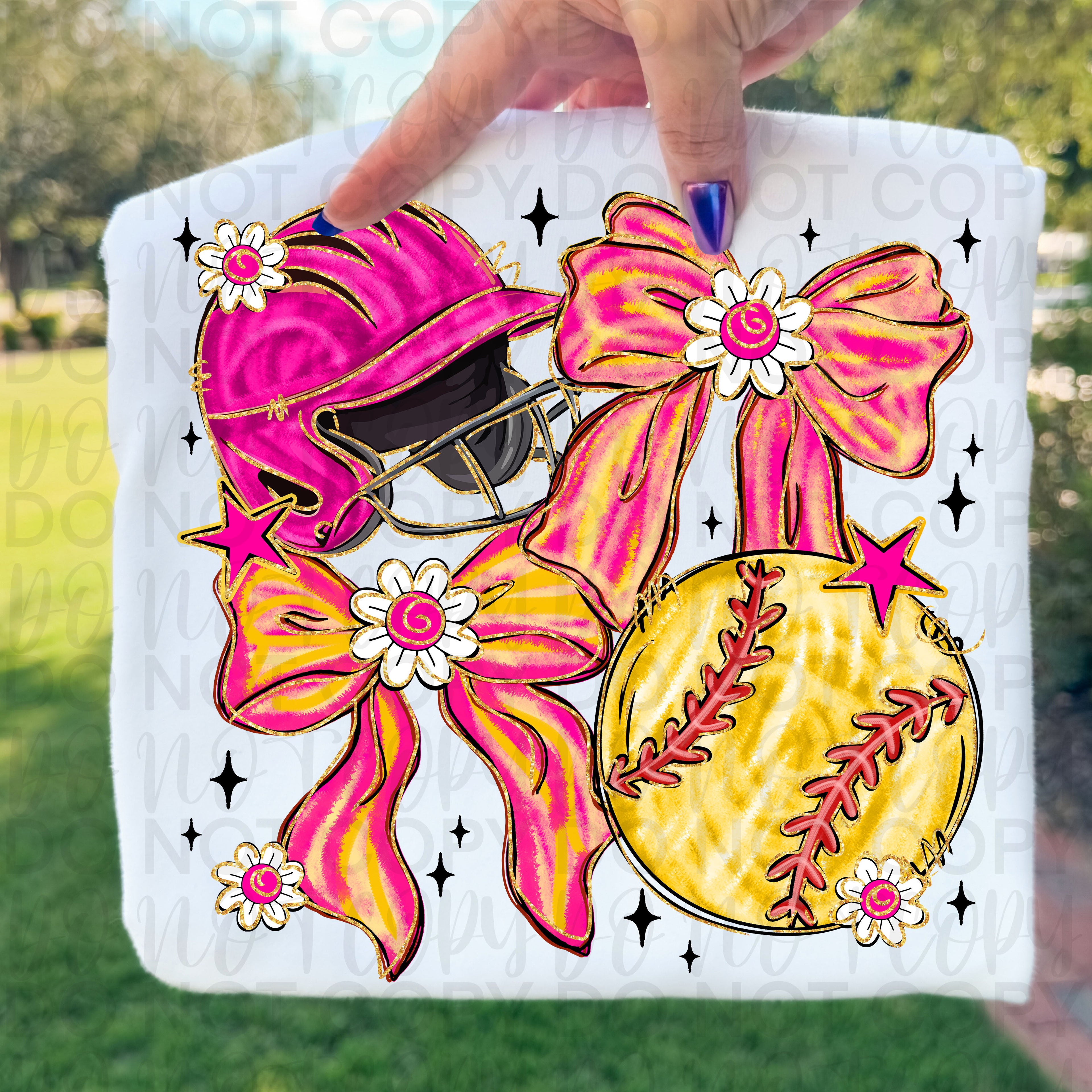 Softball Coquette PNG