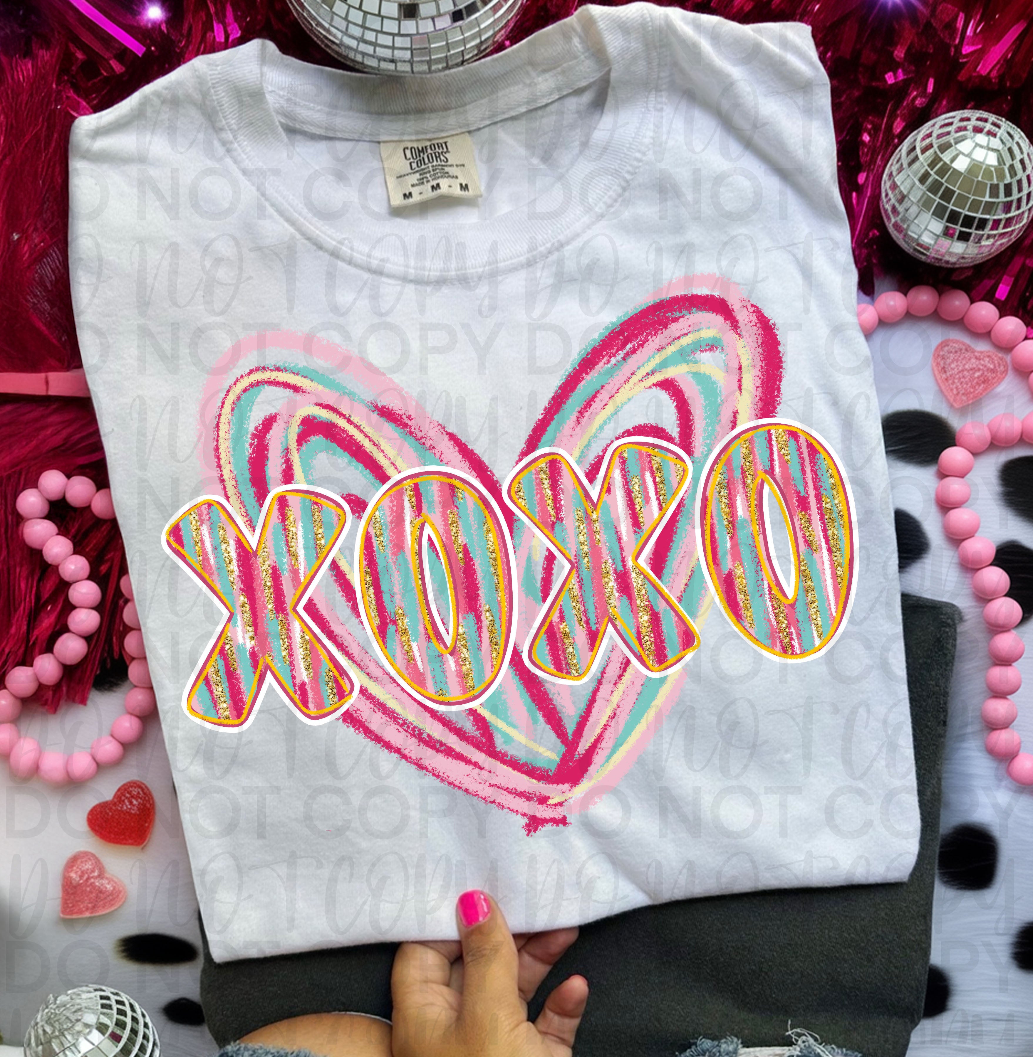 XoXo Valentine Heart PNG