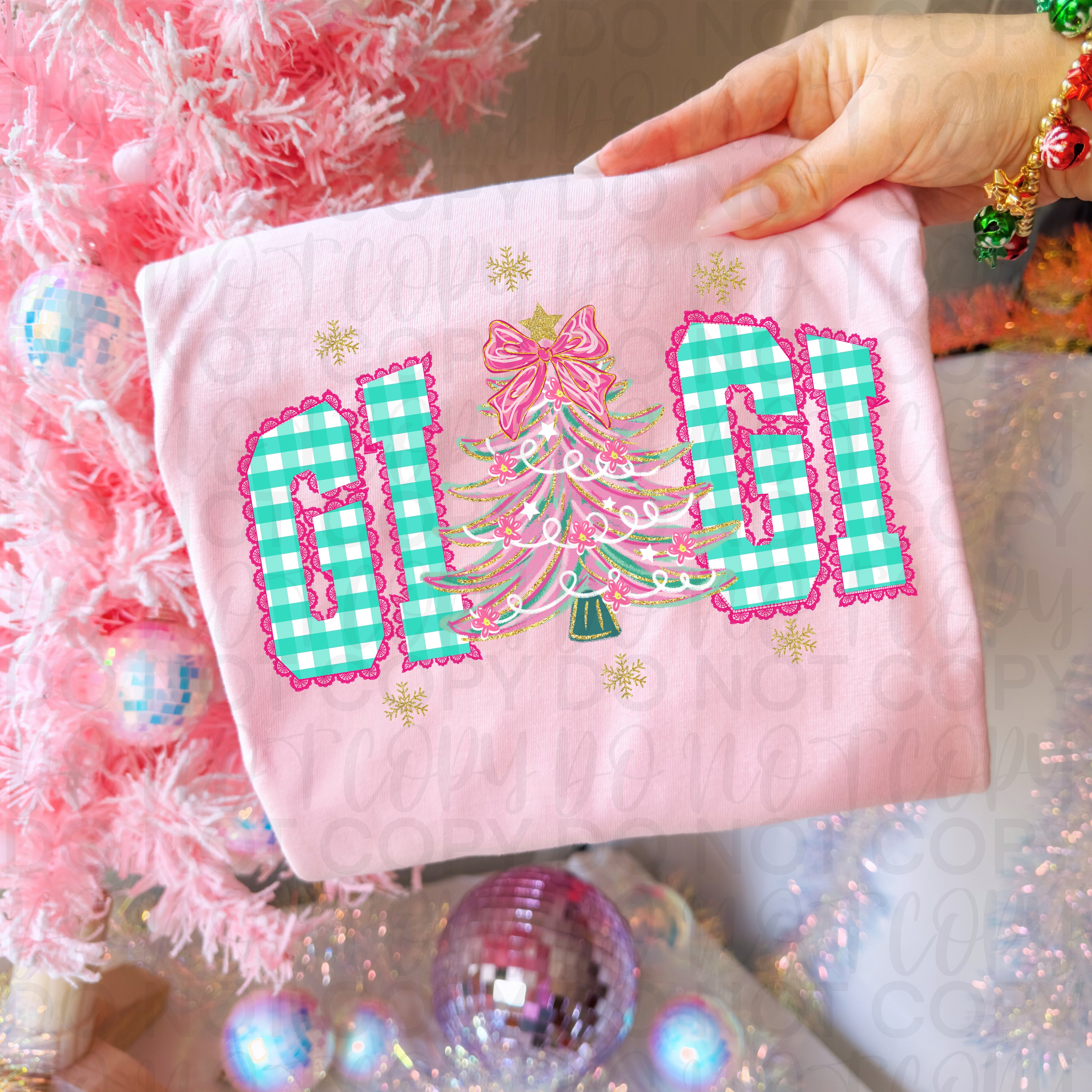 Faux Lace Christmas Gigi PNG