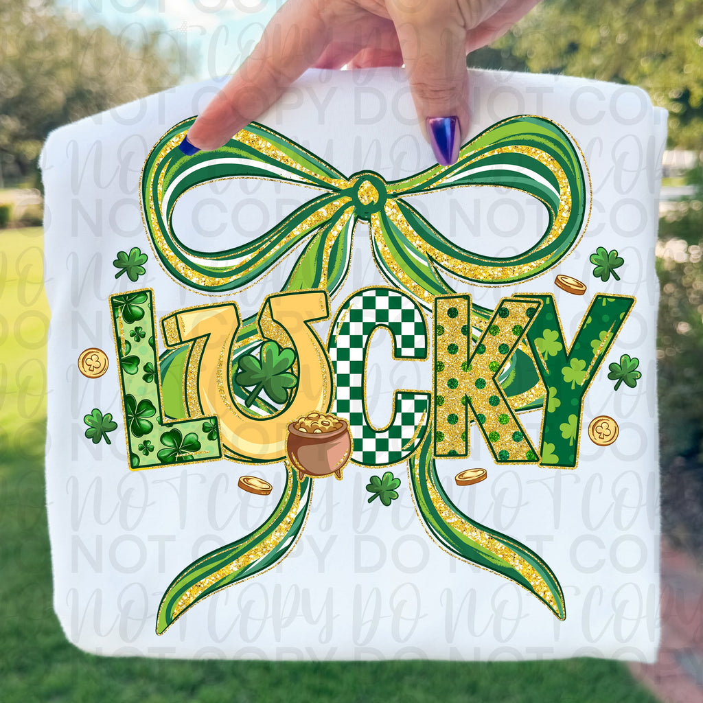 Coquette Lucky Bow PNG