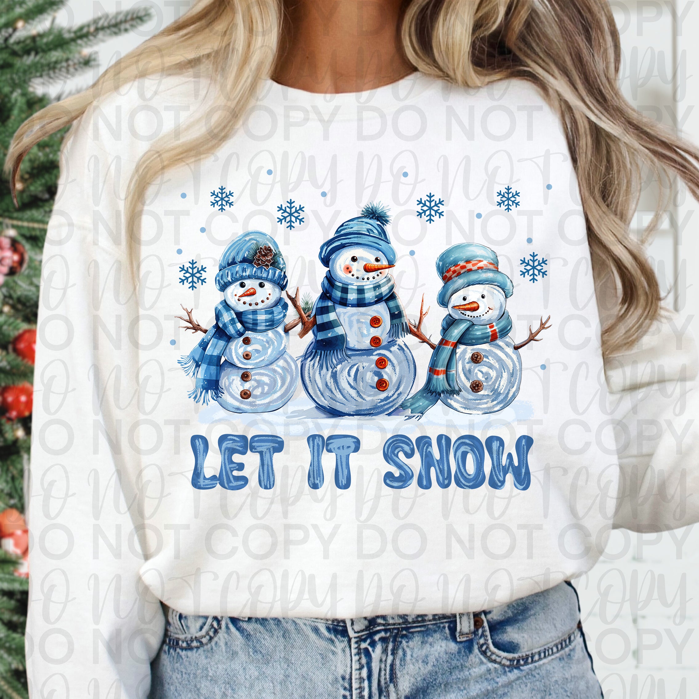 Let it Snow Winter Snowman PNG