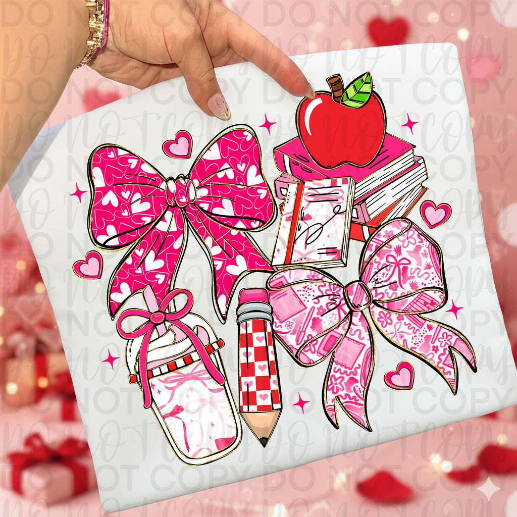 Valentine Teacher Coquette PNG