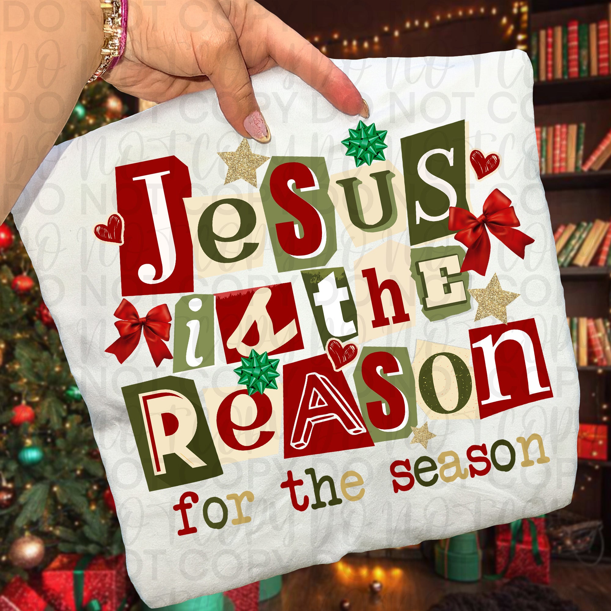 Jesus is the Reason Christian Christmas PNG
