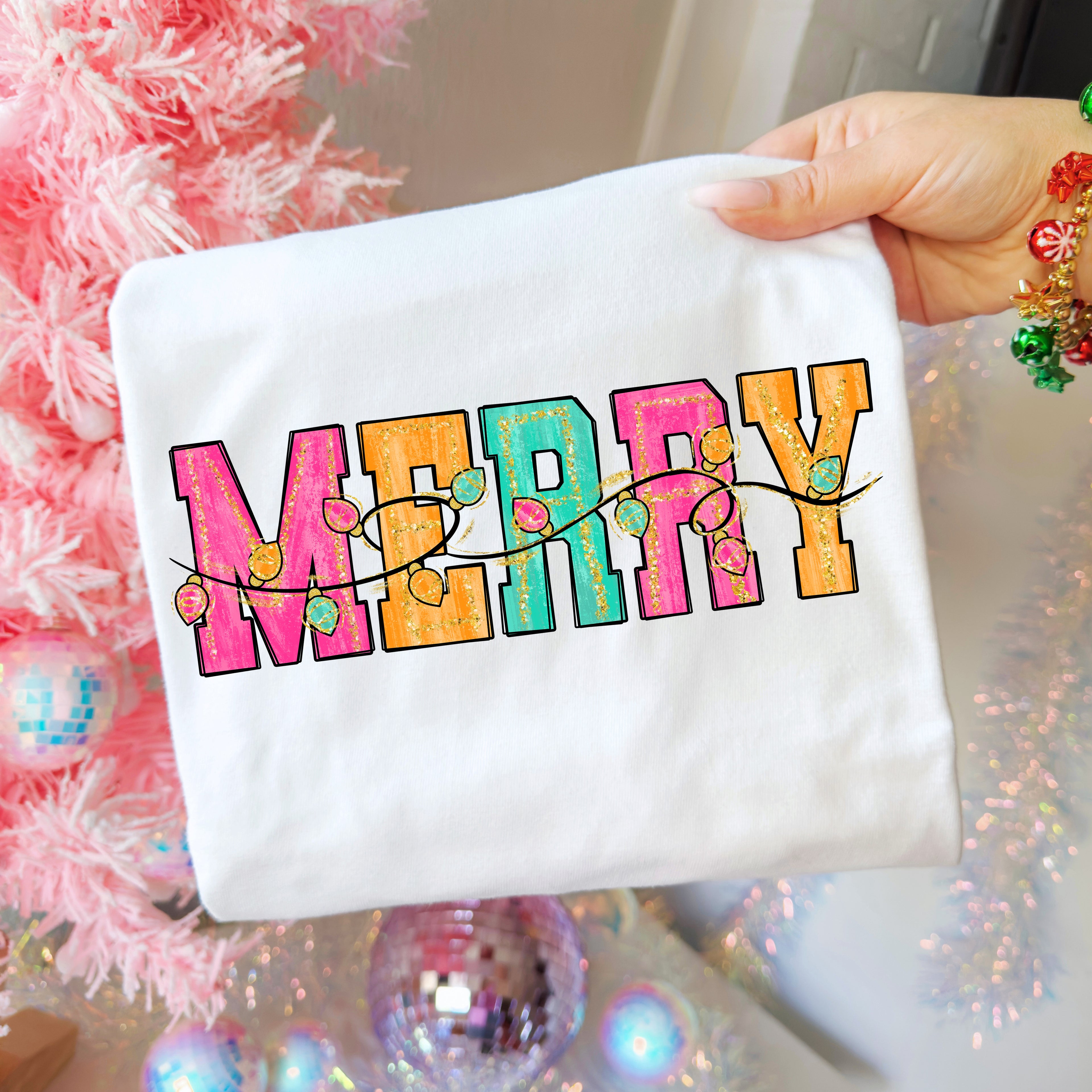 Brushstroke Merry Christmas PNG