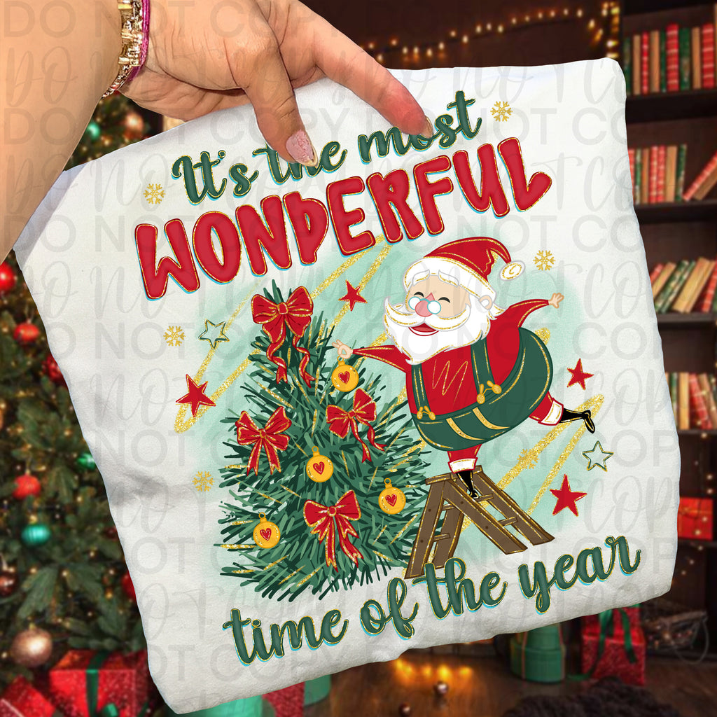 Most Wonderful Time Santa PNG