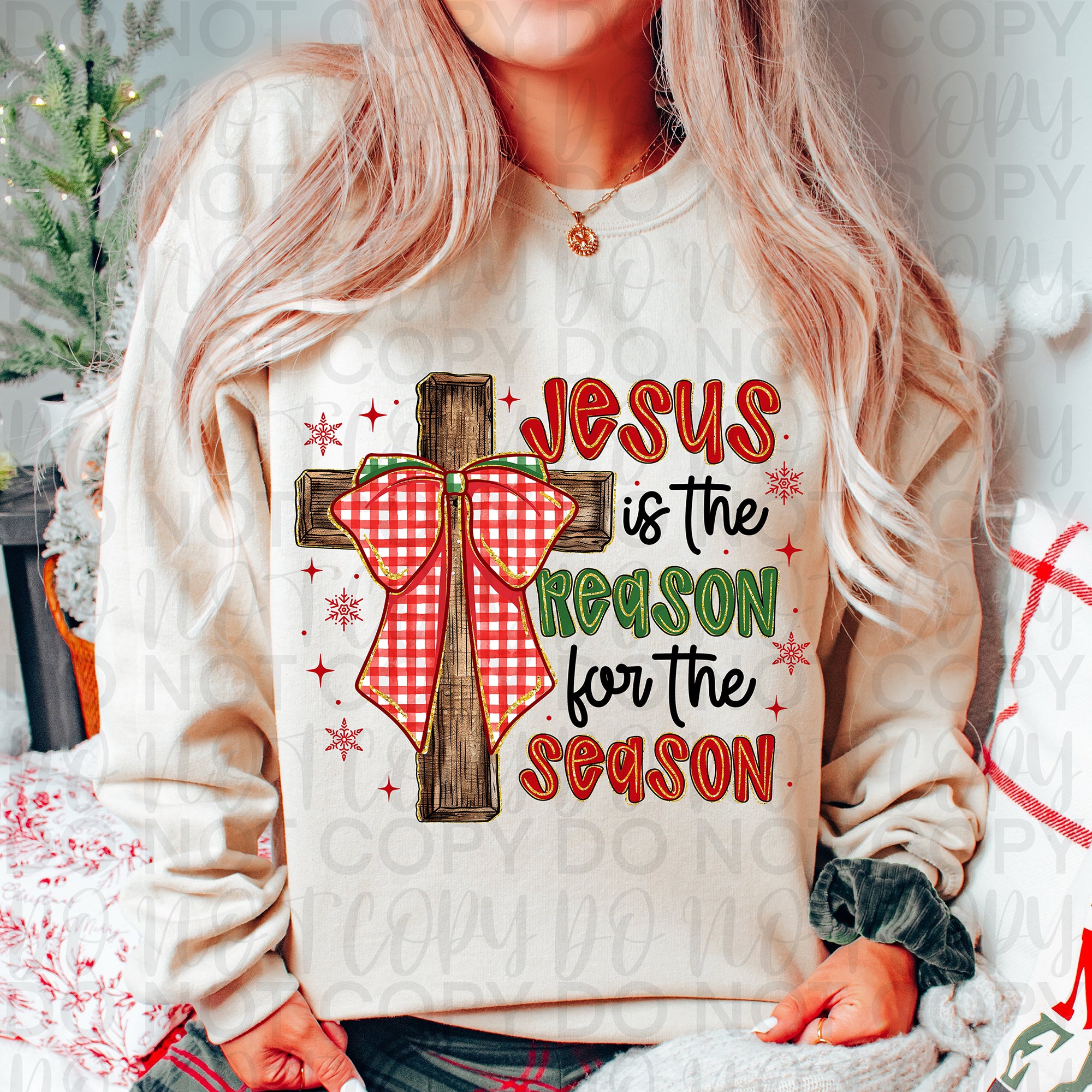 Jesus is the Reason Christian Christmas PNG