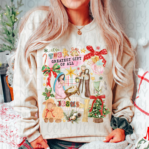Christian Christmas Collage PNG
